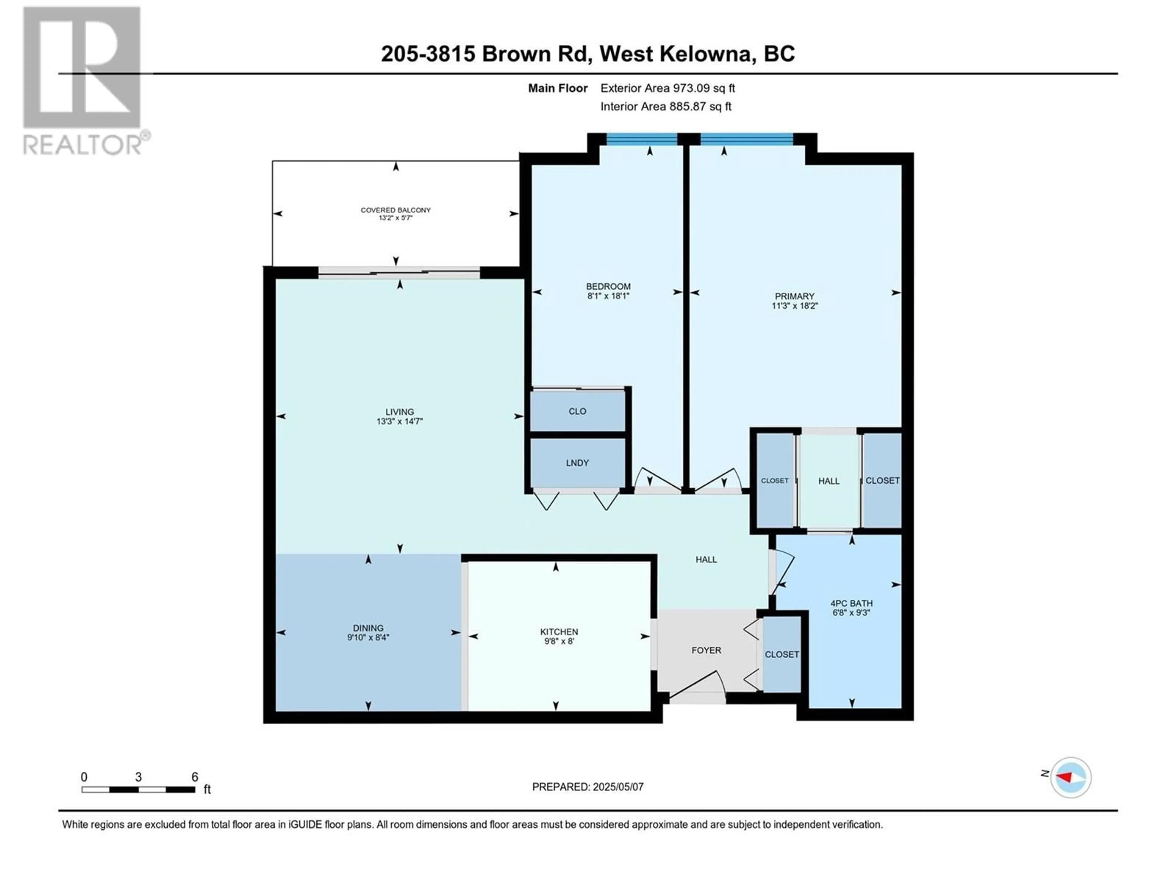 Floor plan for 205 - 3815 BROWN ROAD, West Kelowna British Columbia V4T1R8