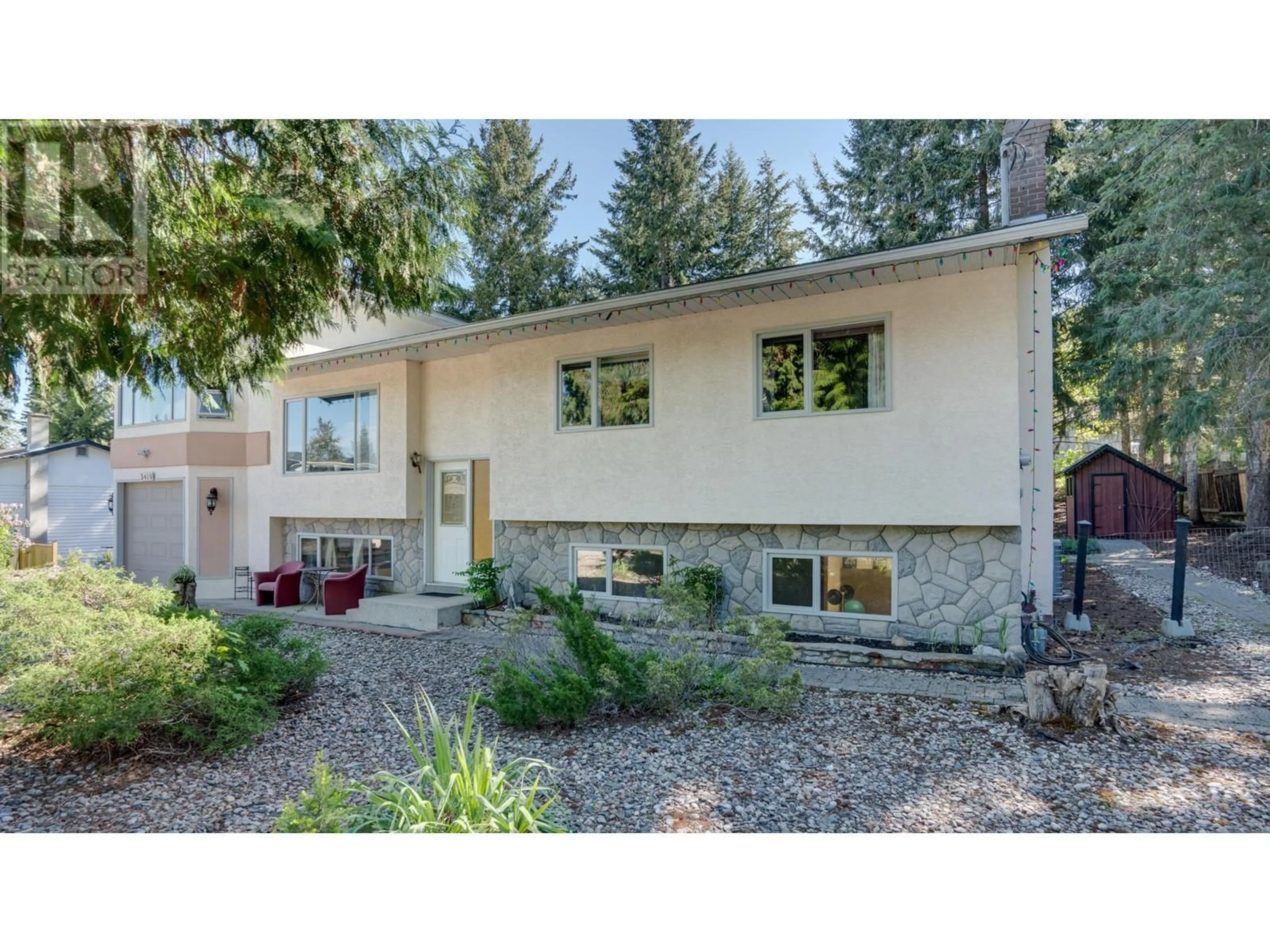 Home with vinyl exterior material, street for 3419 LARCH DRIVE, Armstrong British Columbia V0E1B8