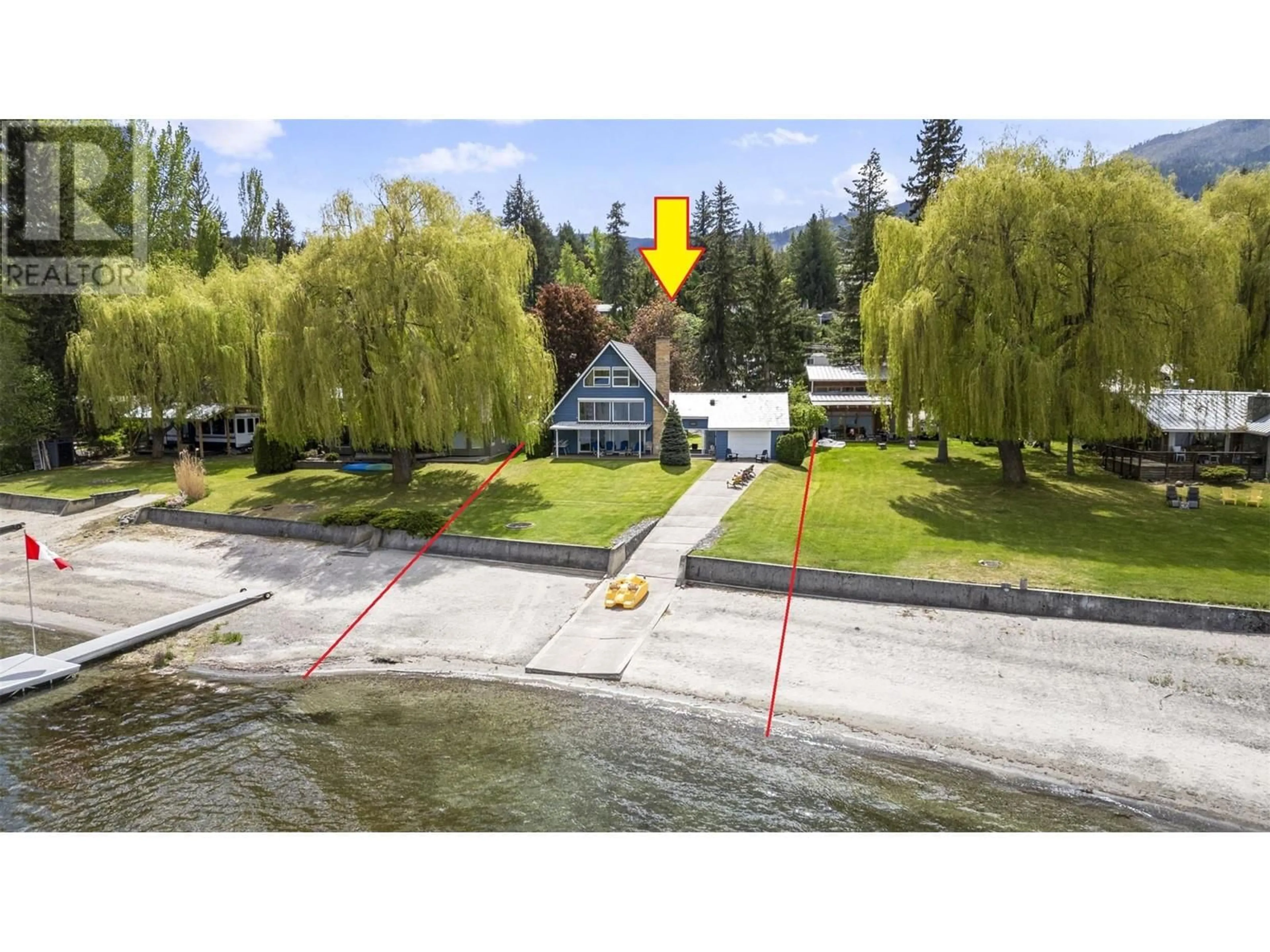 A pic from outside/outdoor area/front of a property/back of a property/a pic from drone, water/lake/river/ocean view for 1263 DIEPPE ROAD, Sorrento British Columbia V0E2W0