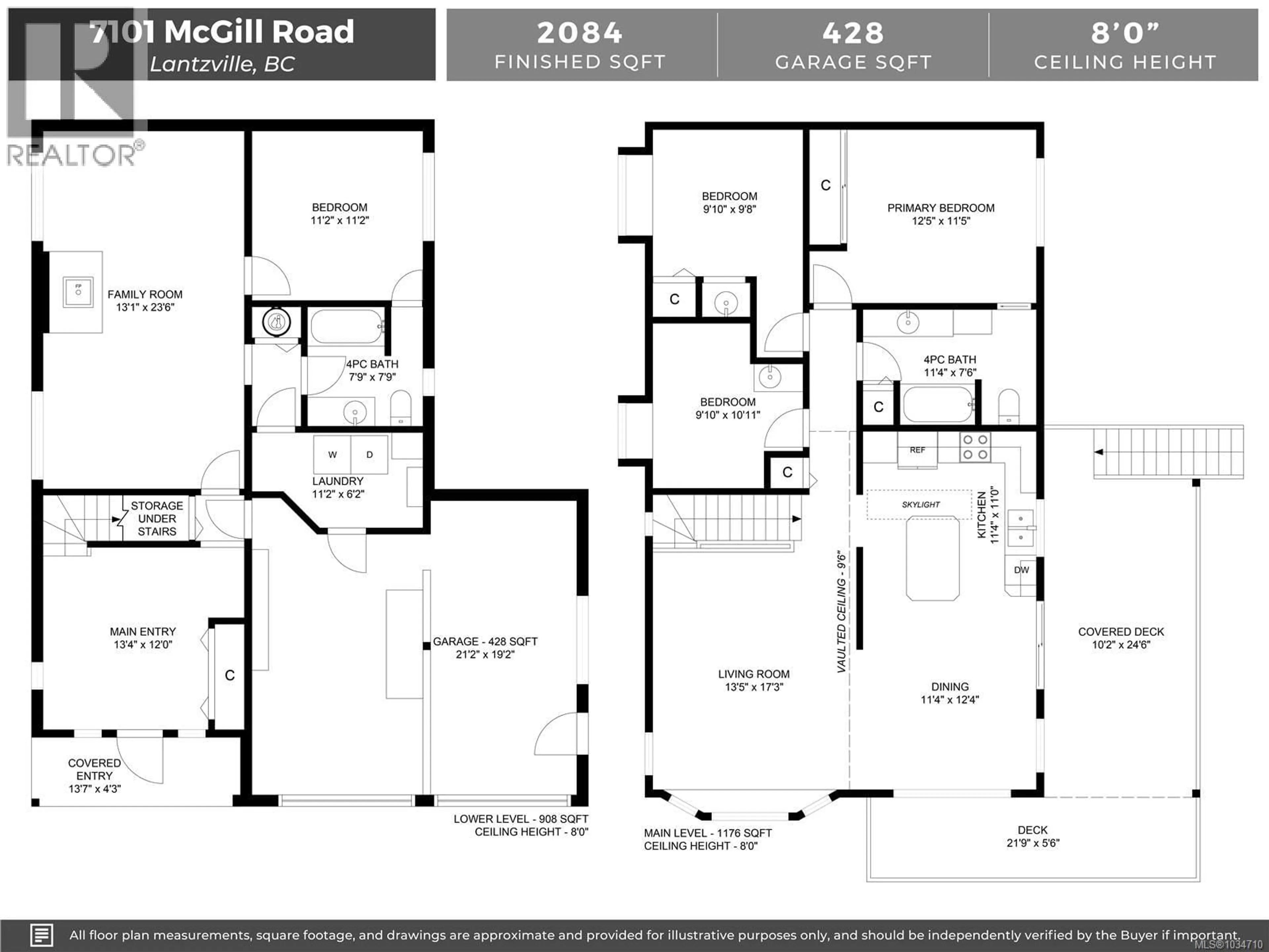 Floor plan for 7101 MCGILL ROAD, Lantzville British Columbia V0R2H0