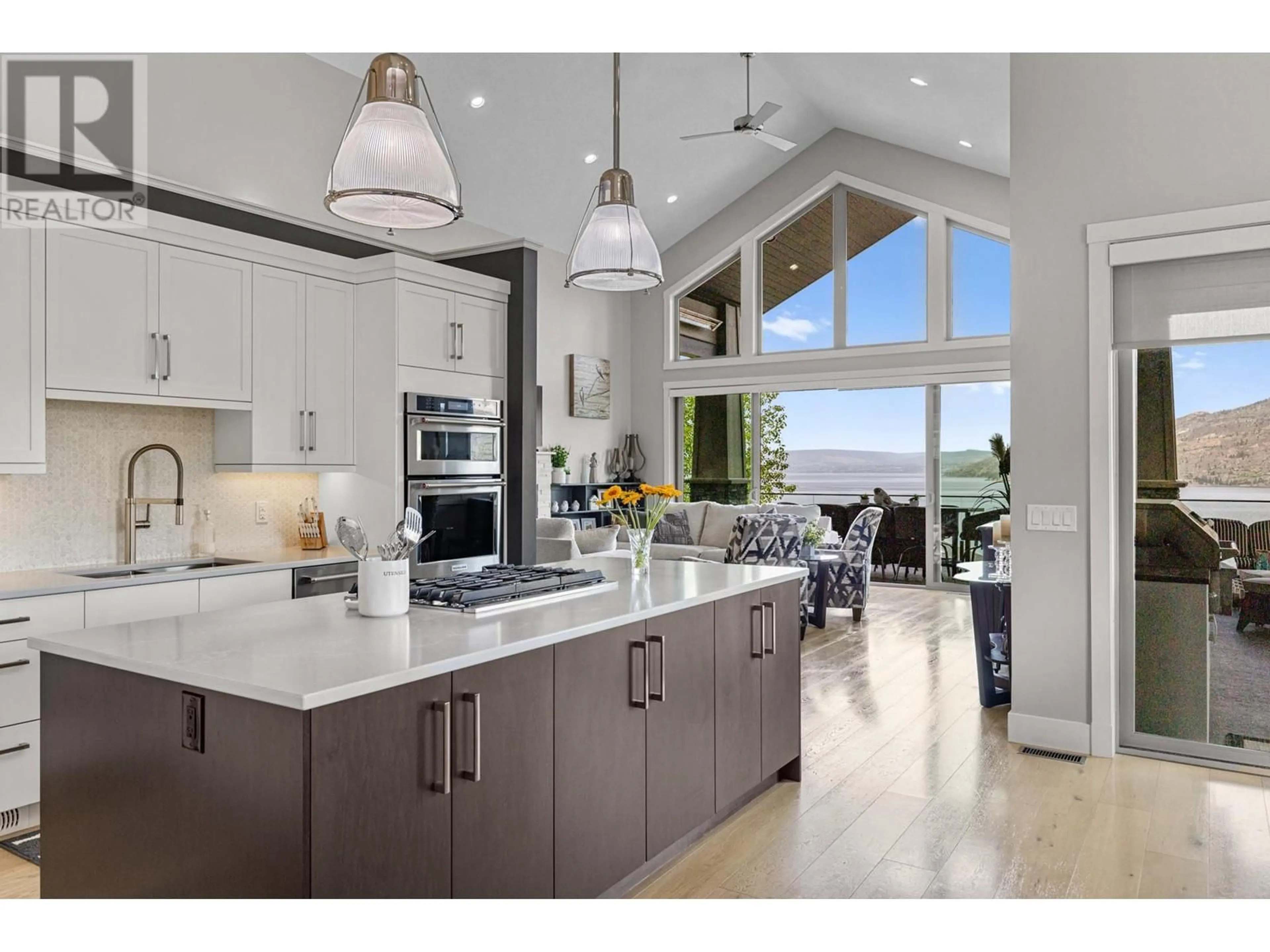 Open concept kitchen, ceramic/tile floor for 1 - 6267 SUNDSTROM COURT, Peachland British Columbia V0H1X7