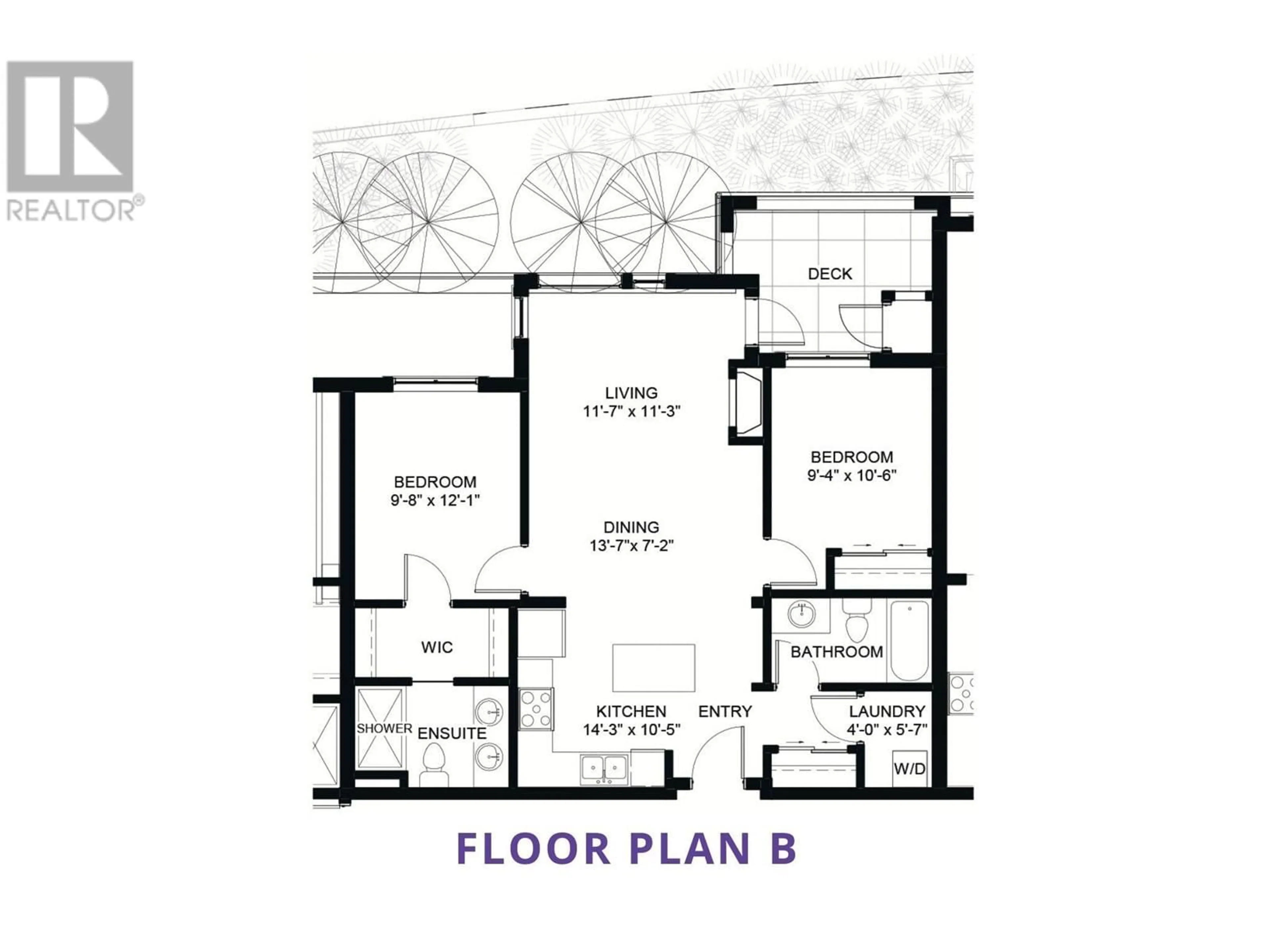Floor plan for 207 - 2171 VAN HORNE DRIVE, Kamloops British Columbia V1S0E2