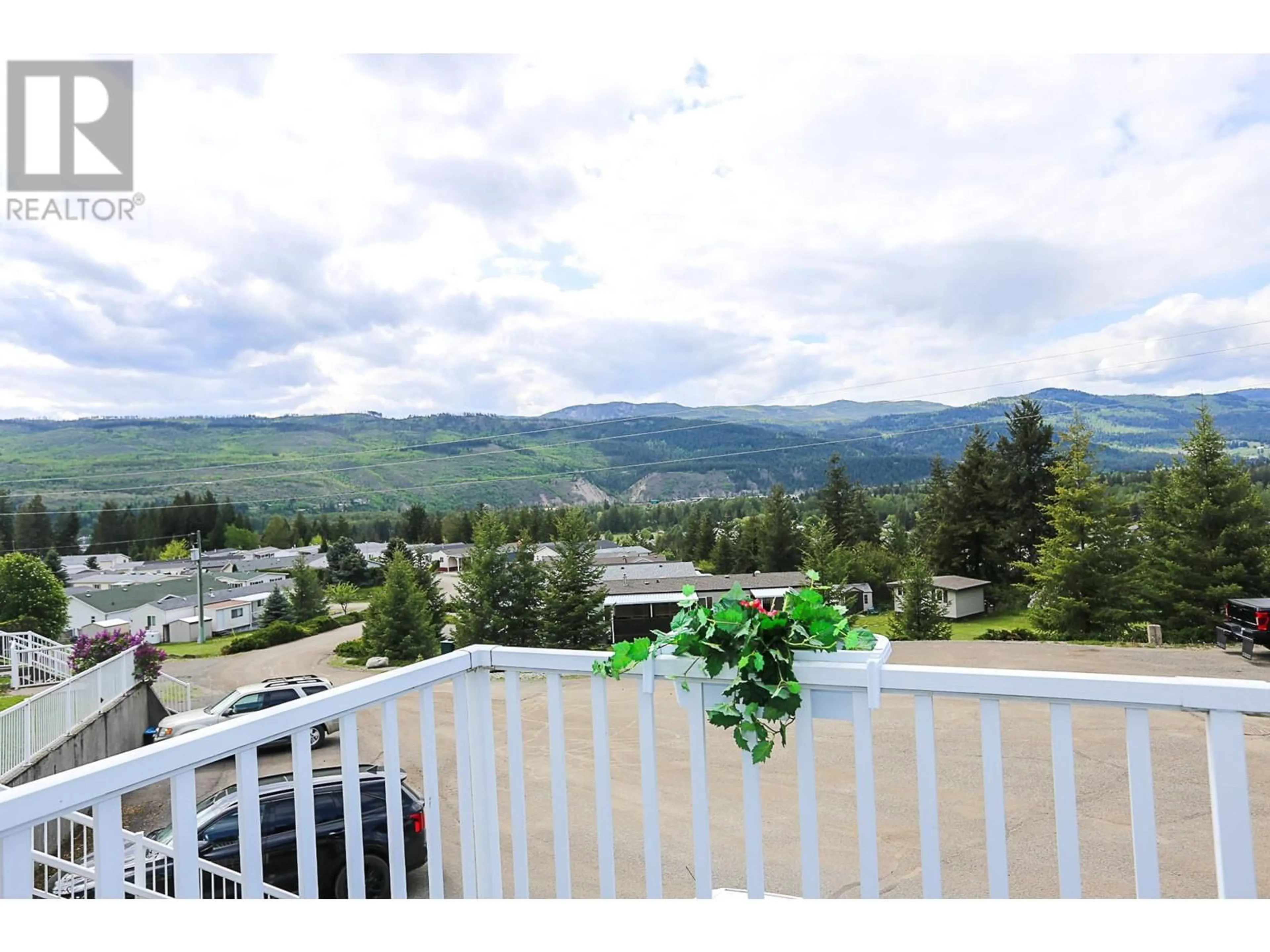 Balcony in the apartment, mountain view for 45 - 4510 POWER ROAD, Barriere British Columbia V0E1E0