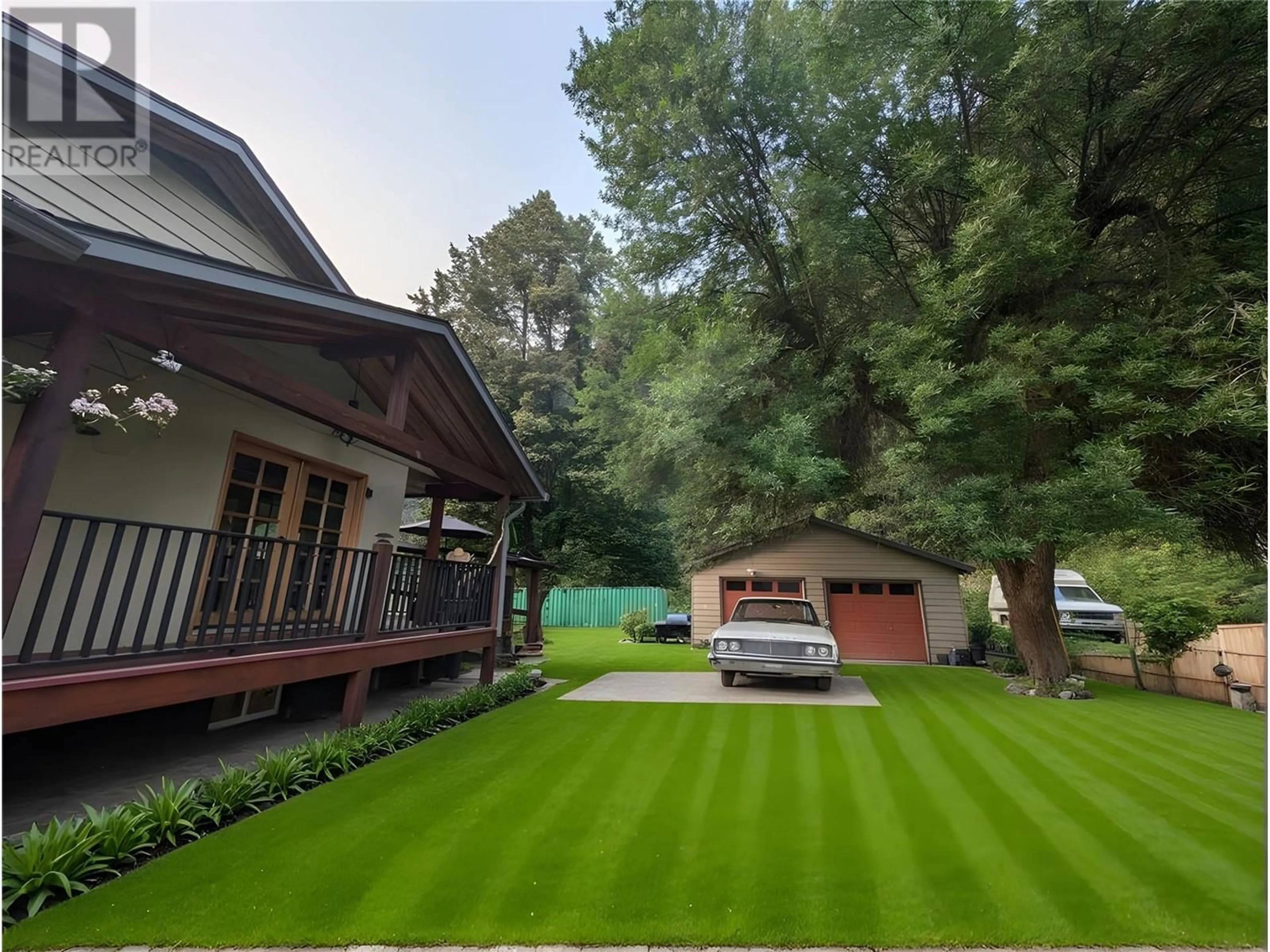 A pic from outside/outdoor area/front of a property/back of a property/a pic from drone, unknown for 2398 CUNNINGHAM ROAD, Slocan Park British Columbia V0G2E0