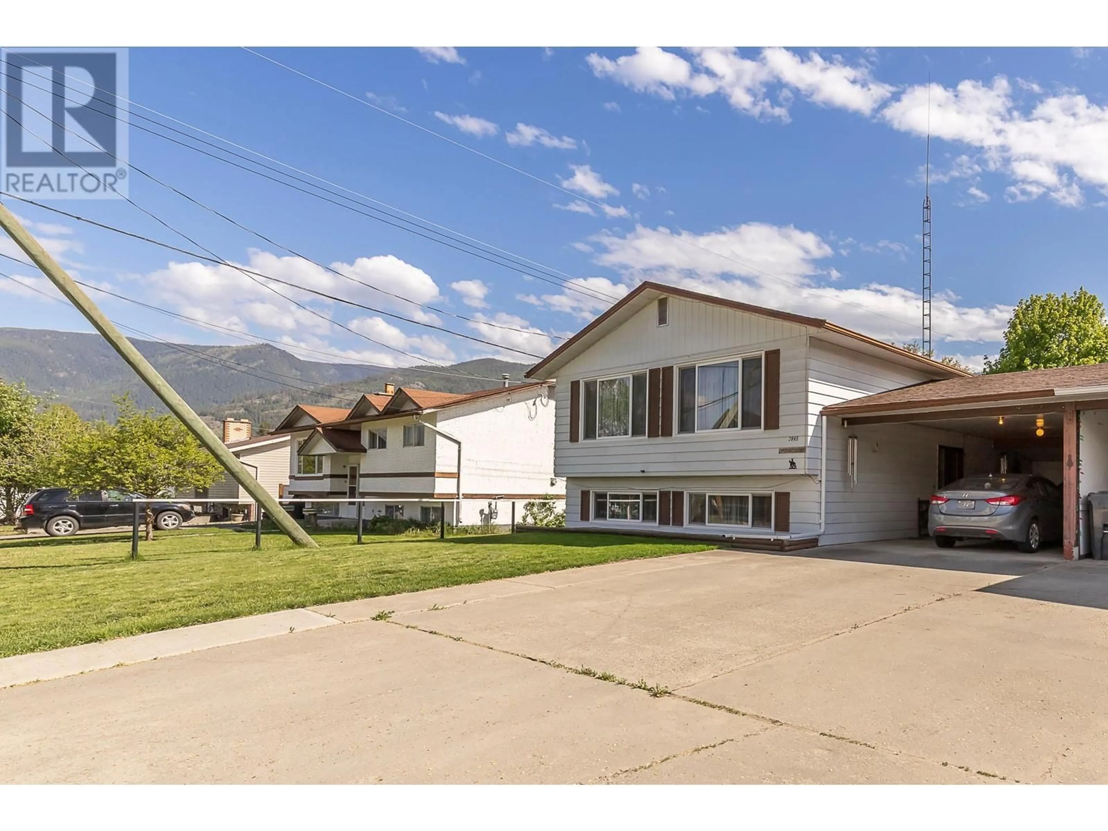 Home with vinyl exterior material, street for 2845 BURNS AVENUE, Armstrong British Columbia V0E1B2