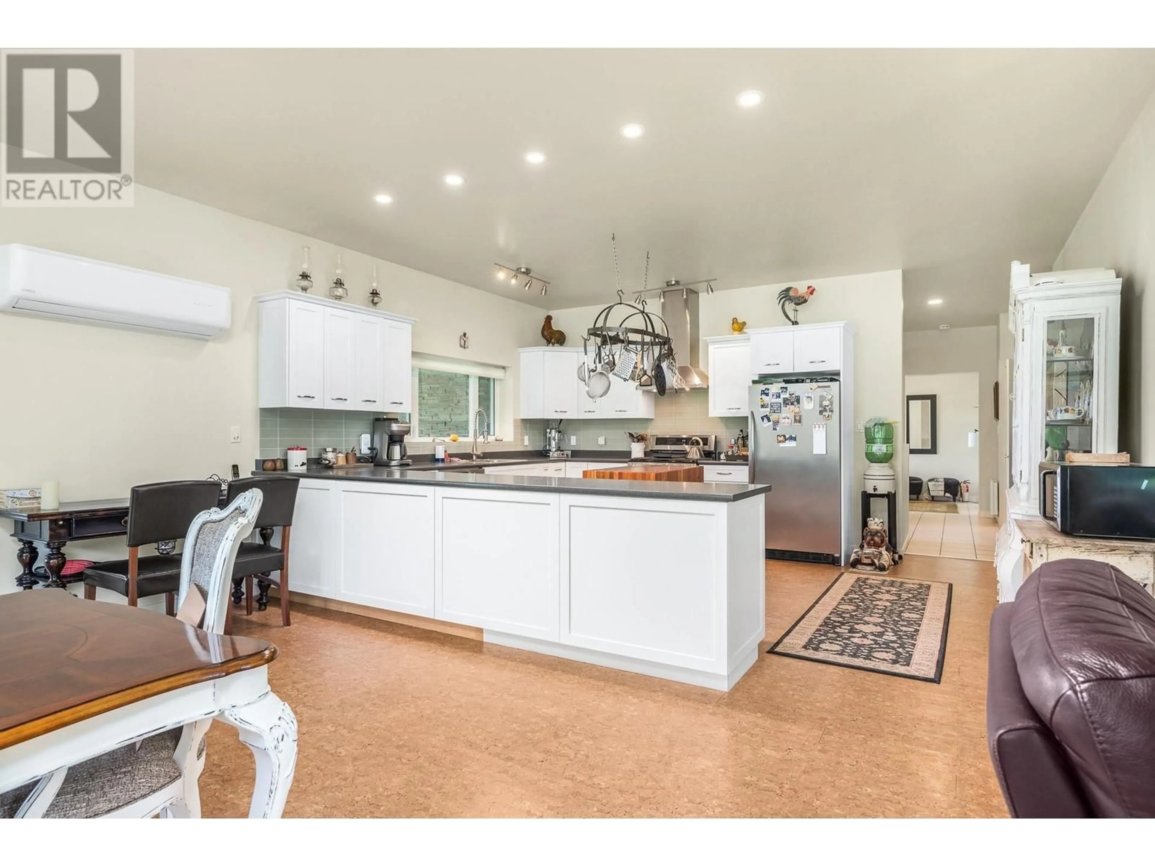 Open concept kitchen, ceramic/tile floor for 4 HOLLINGSWORTH ROAD, Cherryville British Columbia V0E2G3