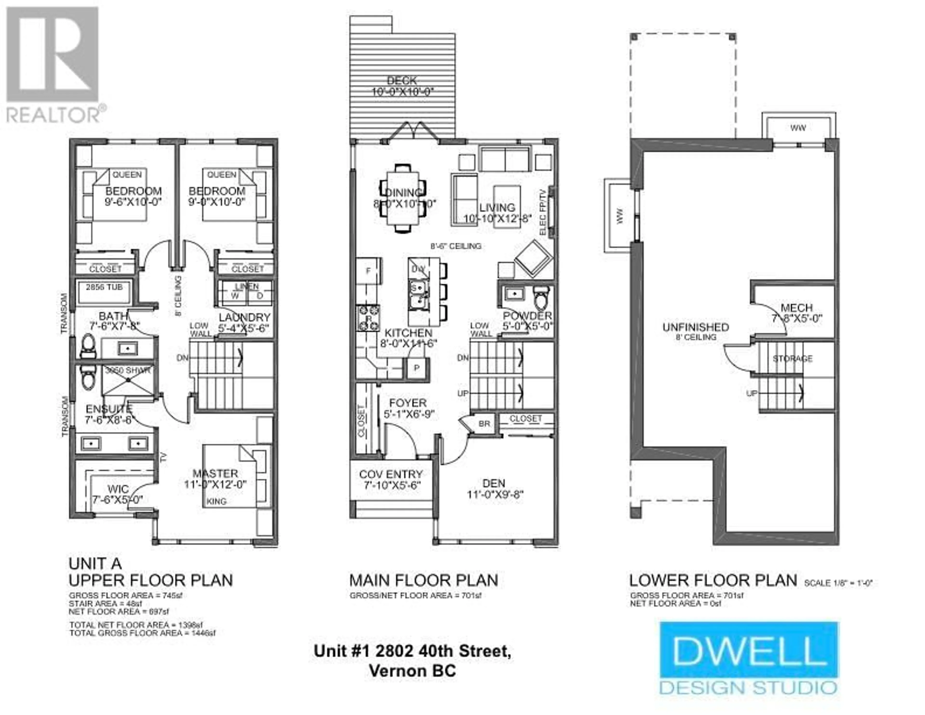 Floor plan for 1 - 2802 40 STREET, Vernon British Columbia V1T6J7