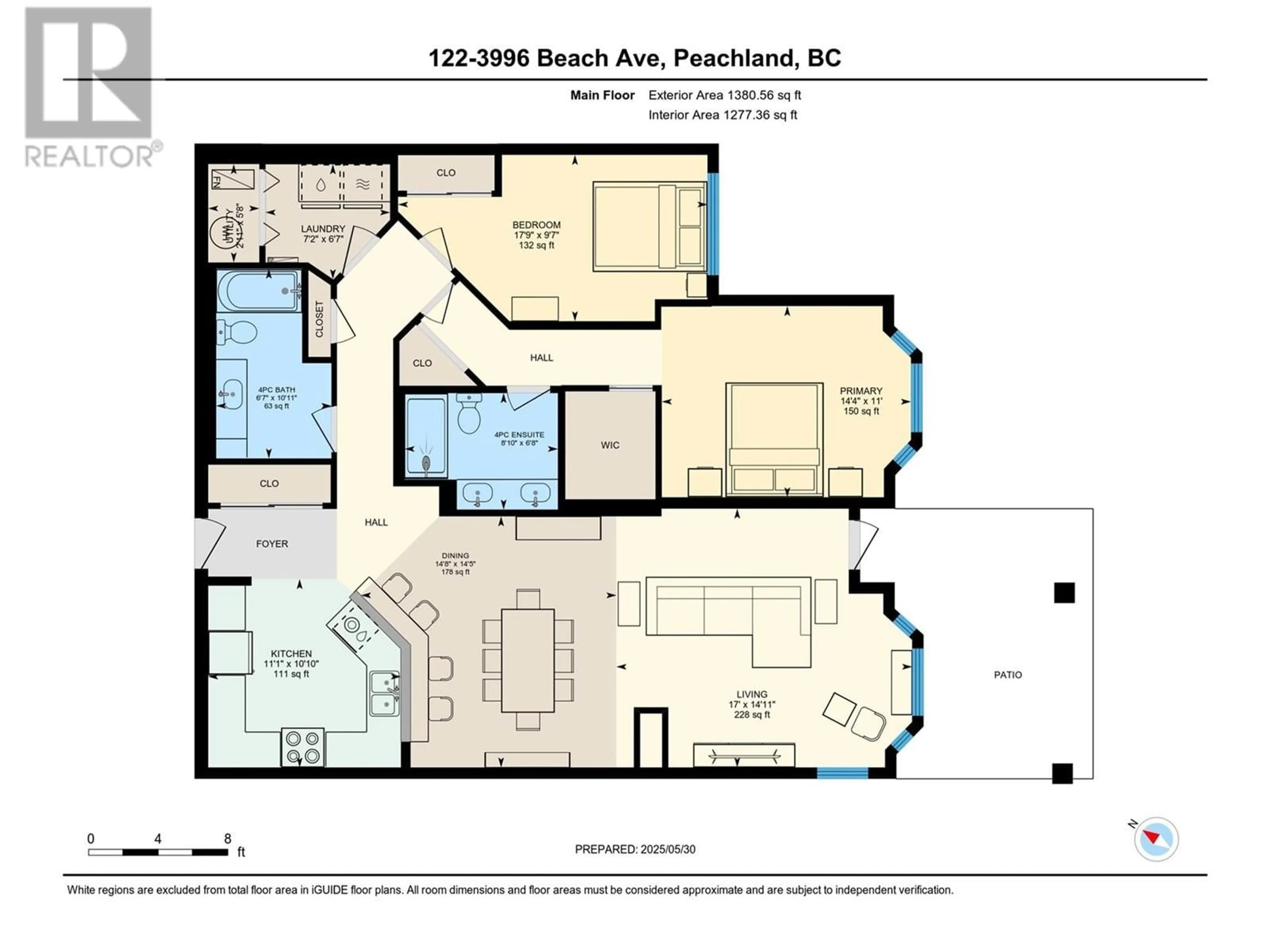 Floor plan for 122 - 3996 BEACH AVENUE, Peachland British Columbia V0H1X5