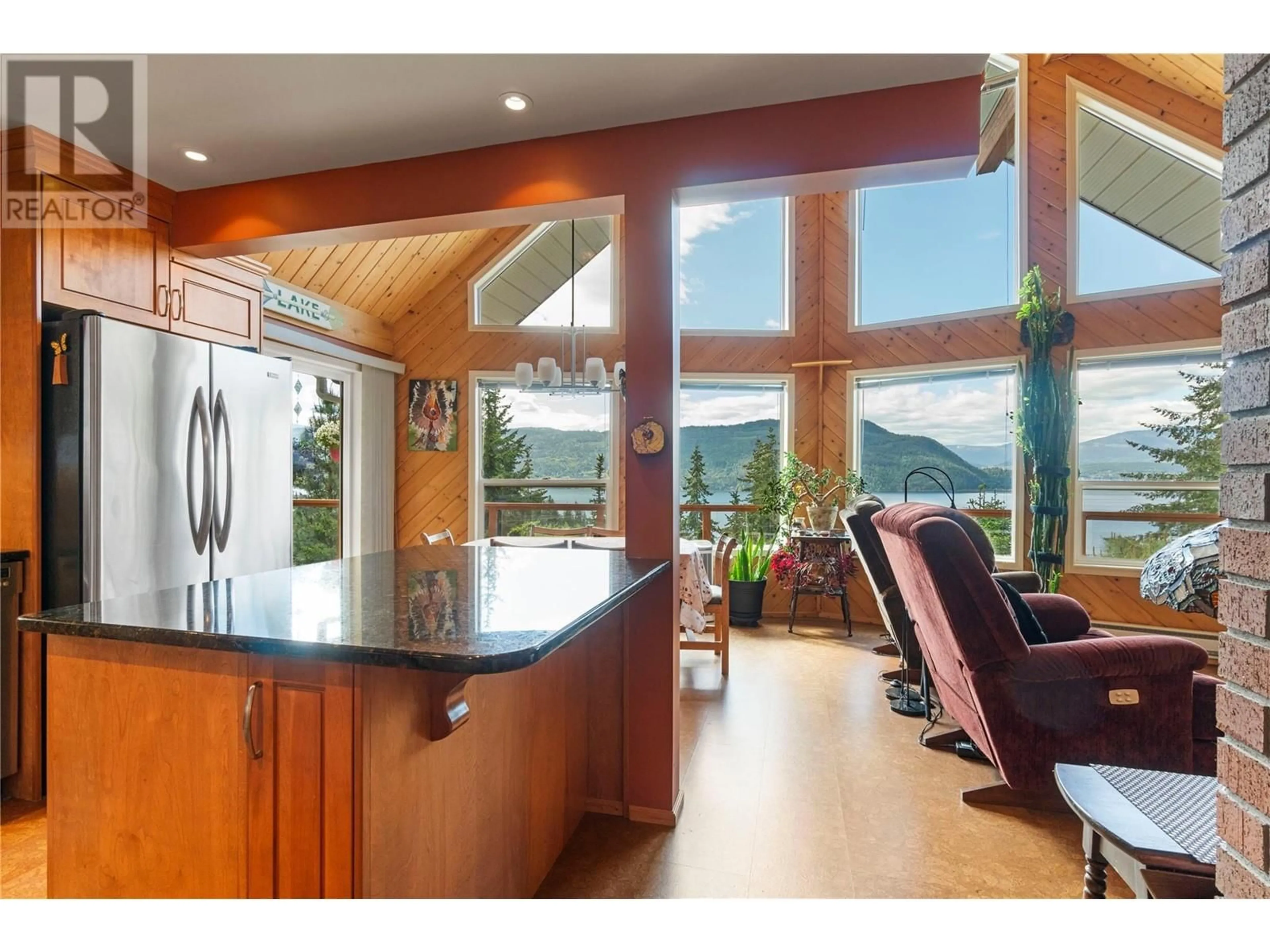 Open concept kitchen, unknown for 5261 HLINA ROAD, Celista British Columbia V0E1M6