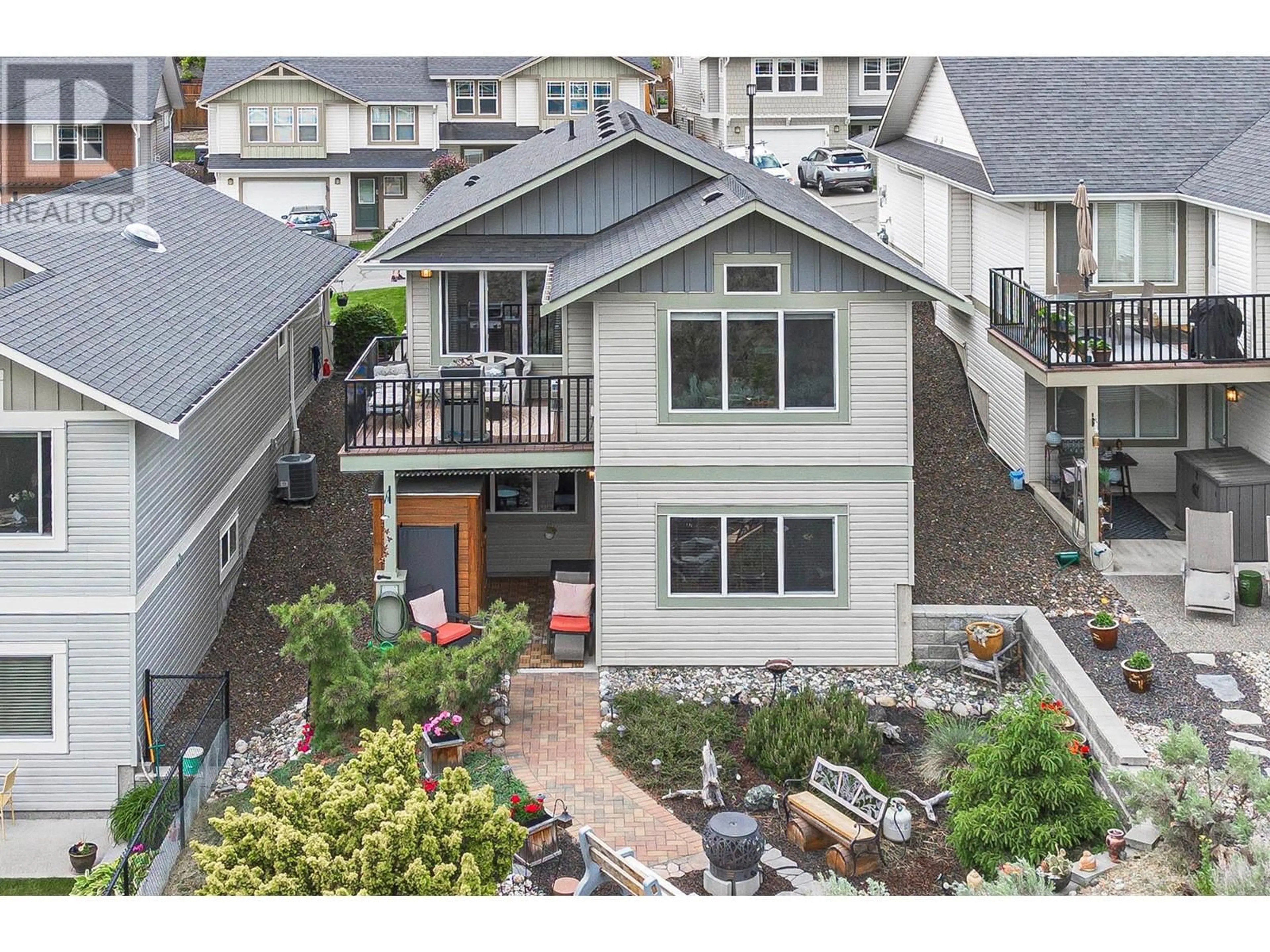 A pic from outside/outdoor area/front of a property/back of a property/a pic from drone, street for 26 - 900 STAGECOACH DRIVE, Kamloops British Columbia V2B0B7