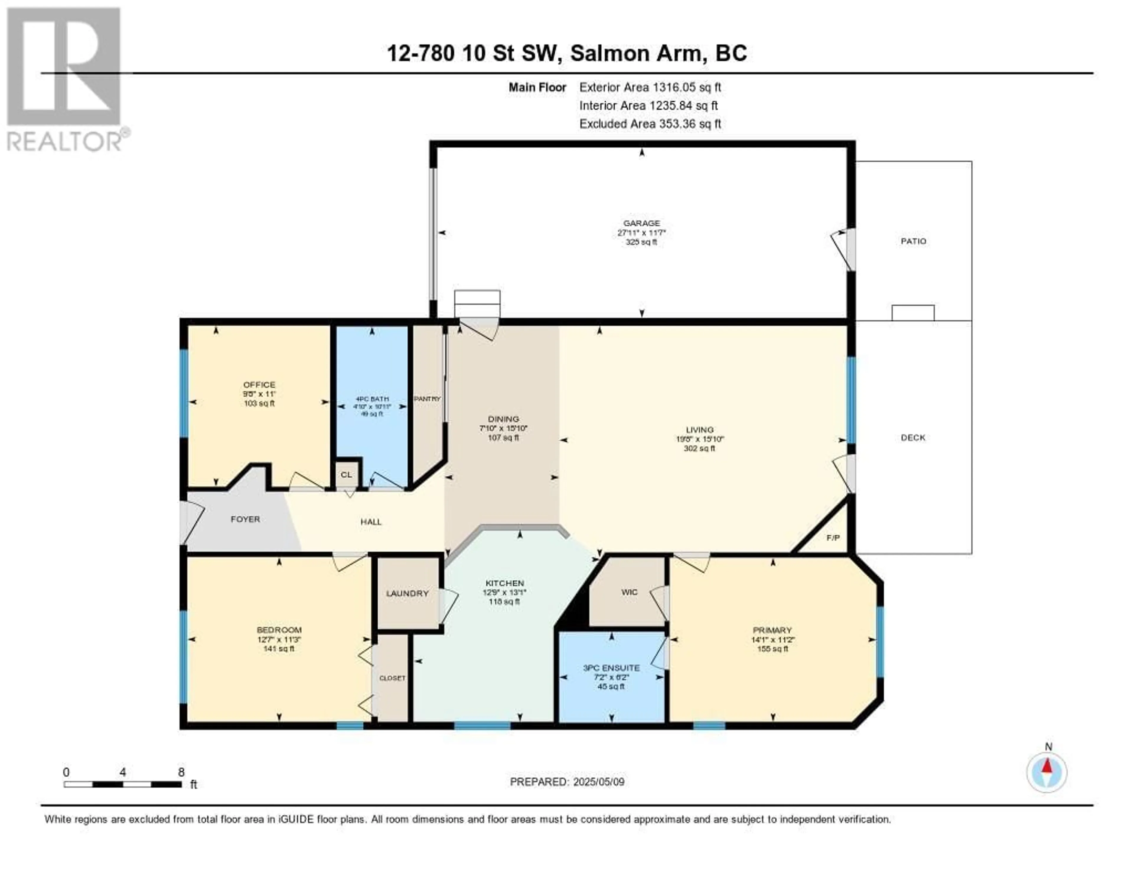 Floor plan for 12 - 780 10 STREET SOUTHWEST, Salmon Arm British Columbia V1E1L9