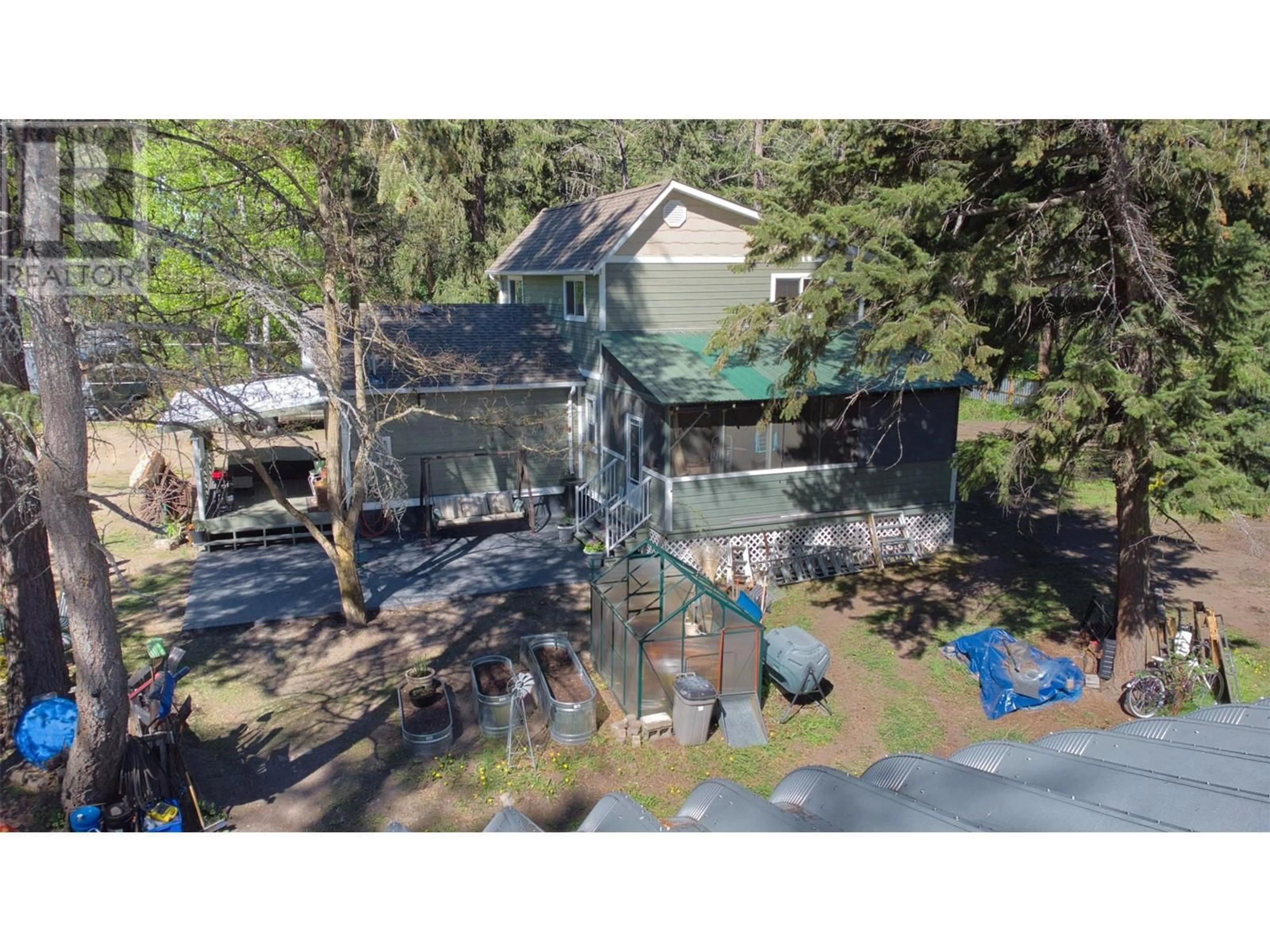 A pic from outside/outdoor area/front of a property/back of a property/a pic from drone, building for 7885 ALPINE ROAD, Kelowna British Columbia V1Z3V4