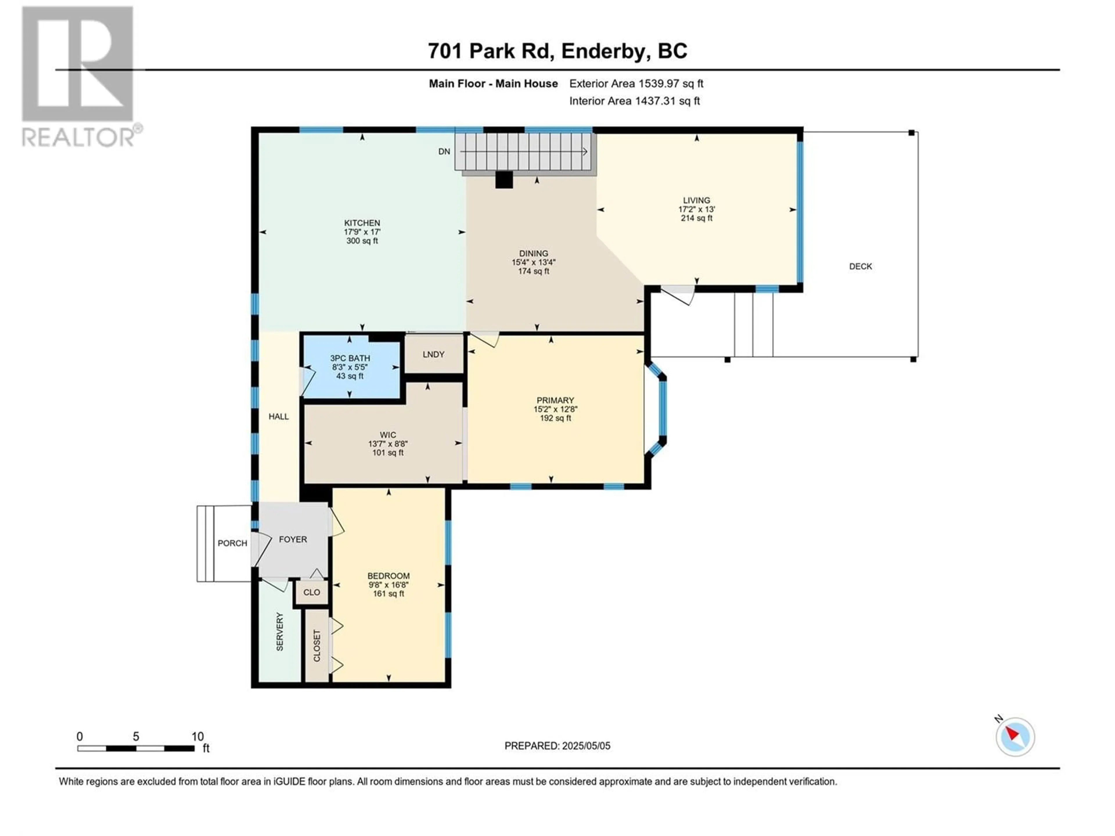 Floor plan for 701 PARK ROAD, Enderby British Columbia V4Y4H6