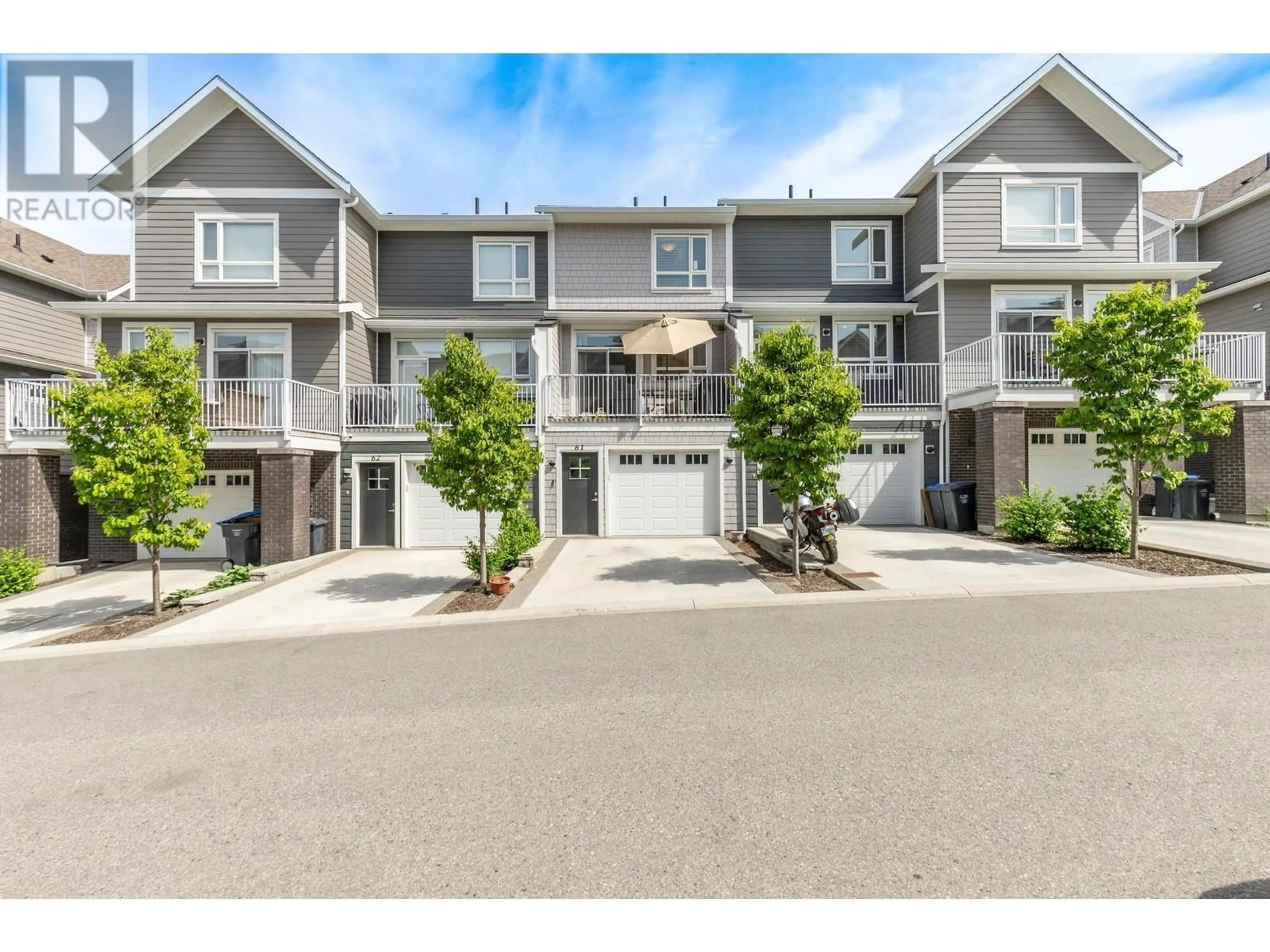 A pic from outside/outdoor area/front of a property/back of a property/a pic from drone, street for 61 - 13098 SHORELINE WAY, Lake Country British Columbia V4V0A8