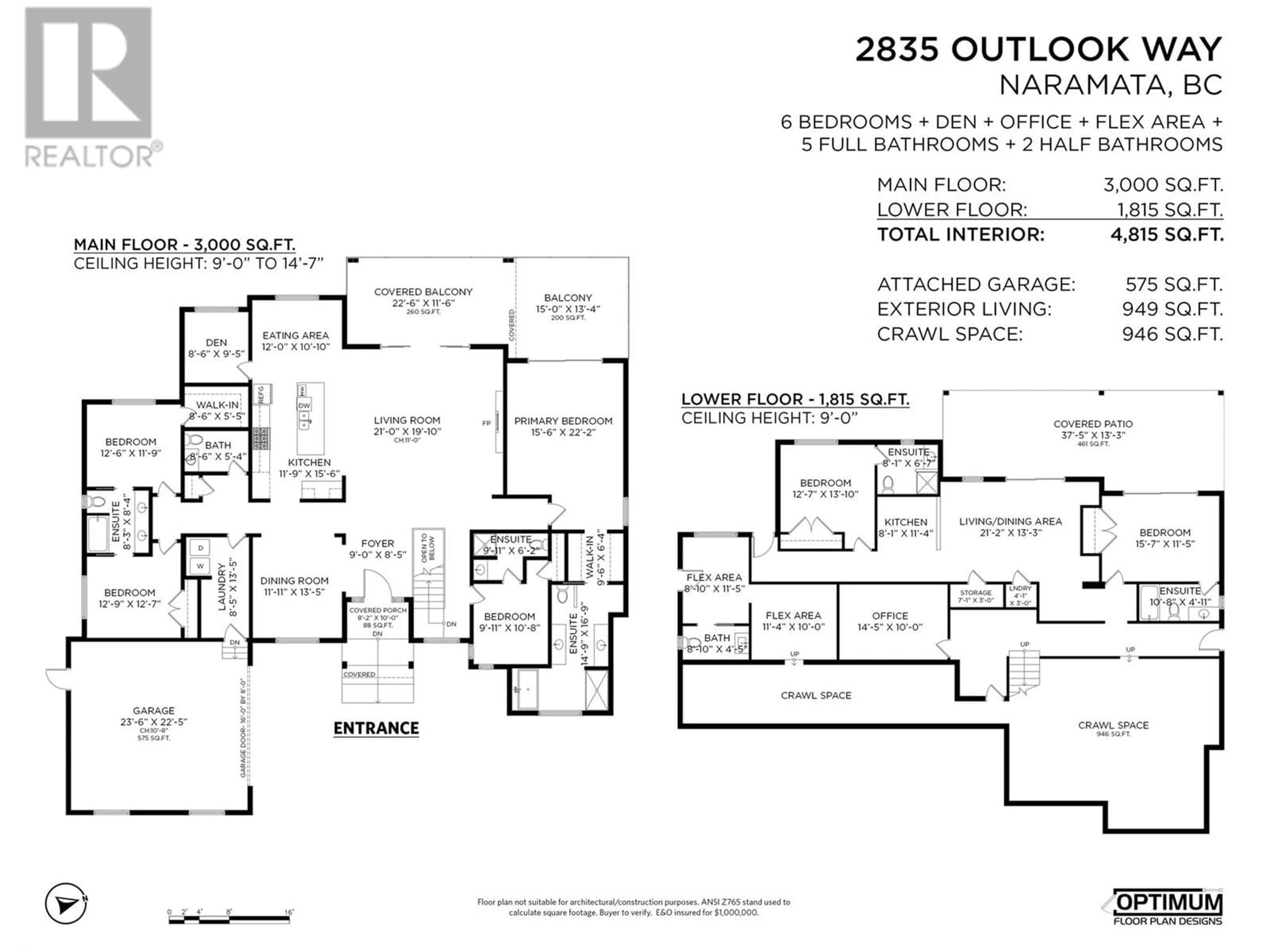 Floor plan for 2835 OUTLOOK WAY, Naramata British Columbia V0H1N1