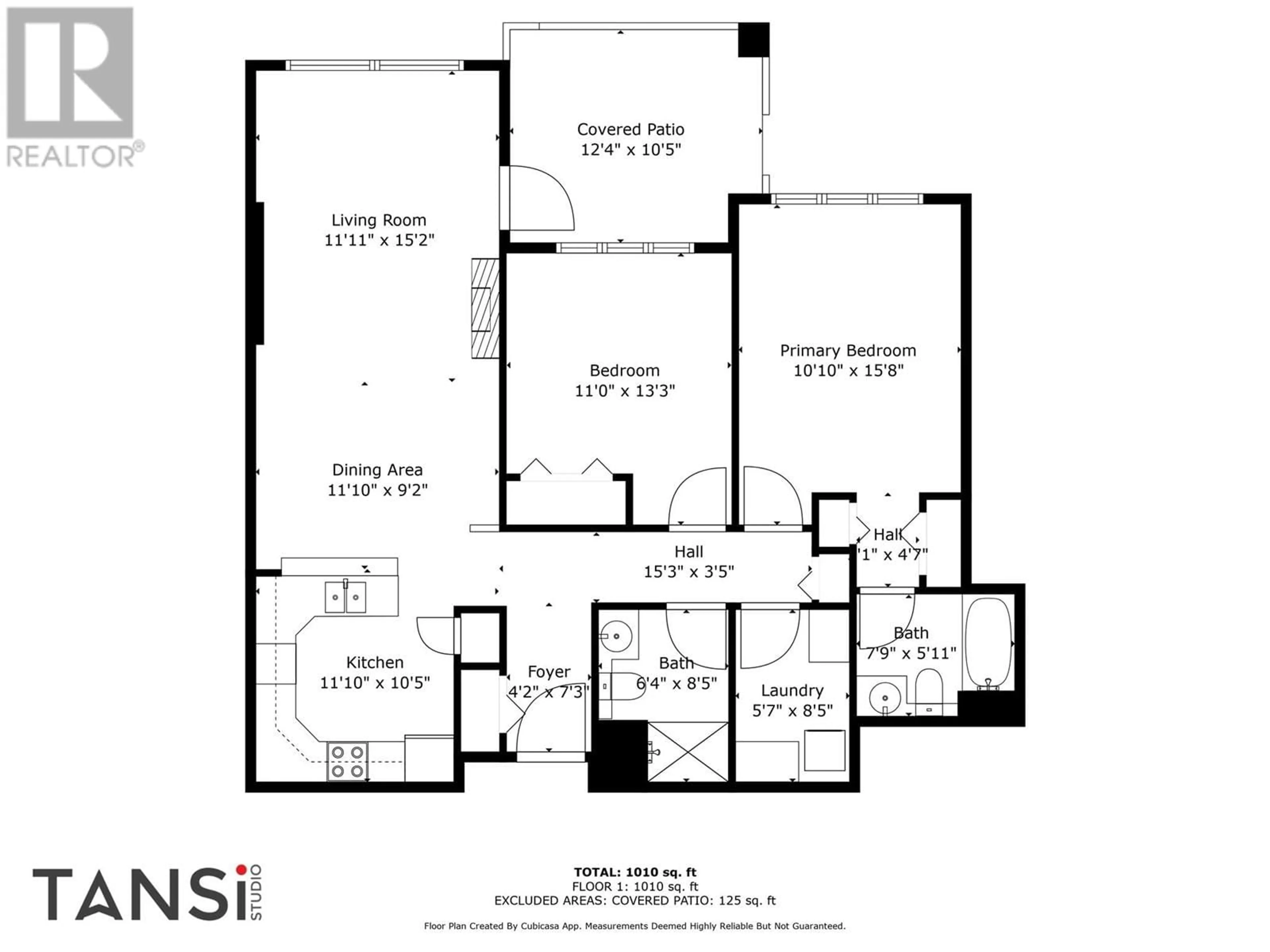 Floor plan for 108 - 688 LEQUIME ROAD, Kelowna British Columbia V1W1A4
