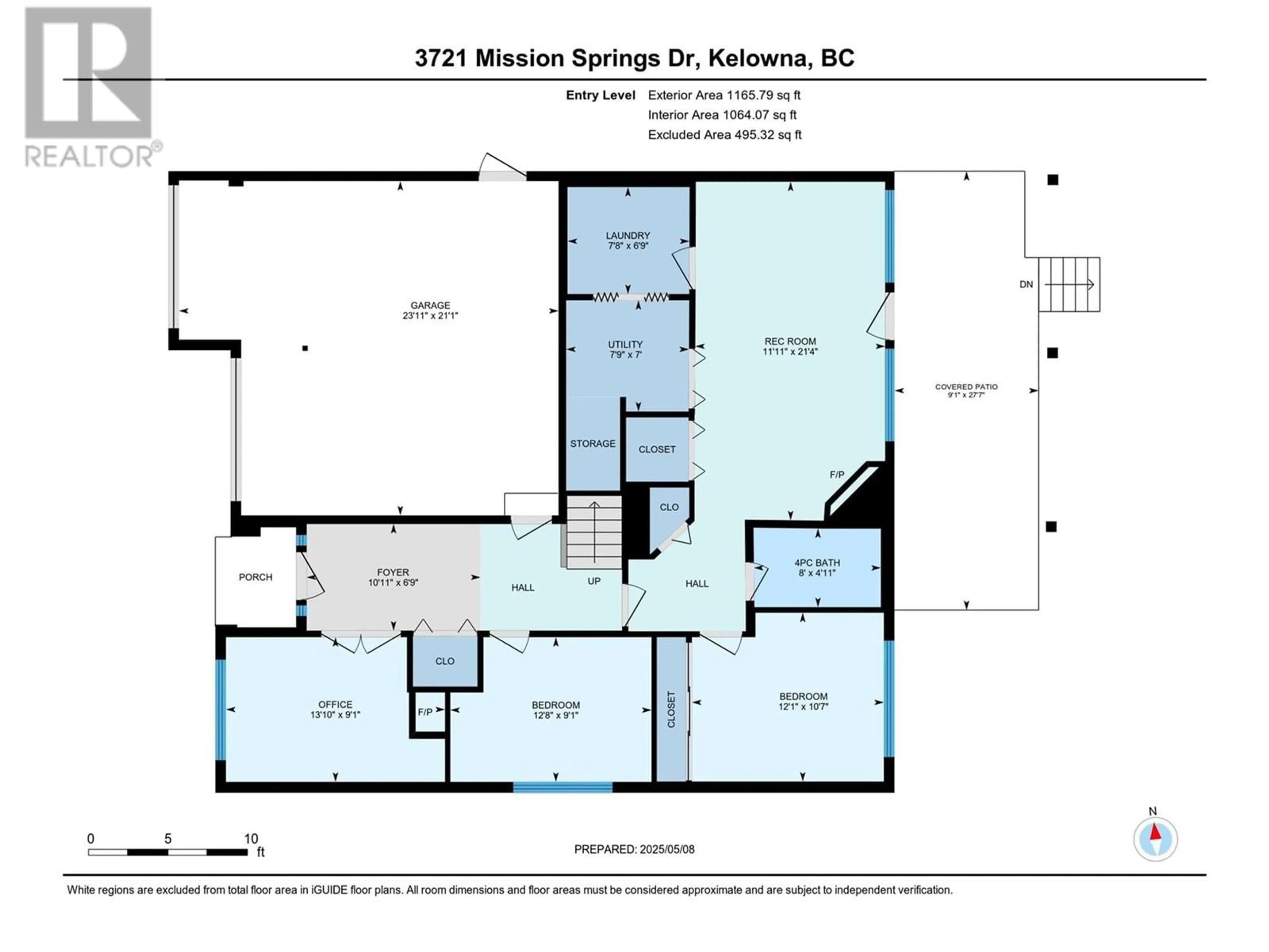 Floor plan for 3721 MISSION SPRINGS DRIVE, Kelowna British Columbia V1W3L8