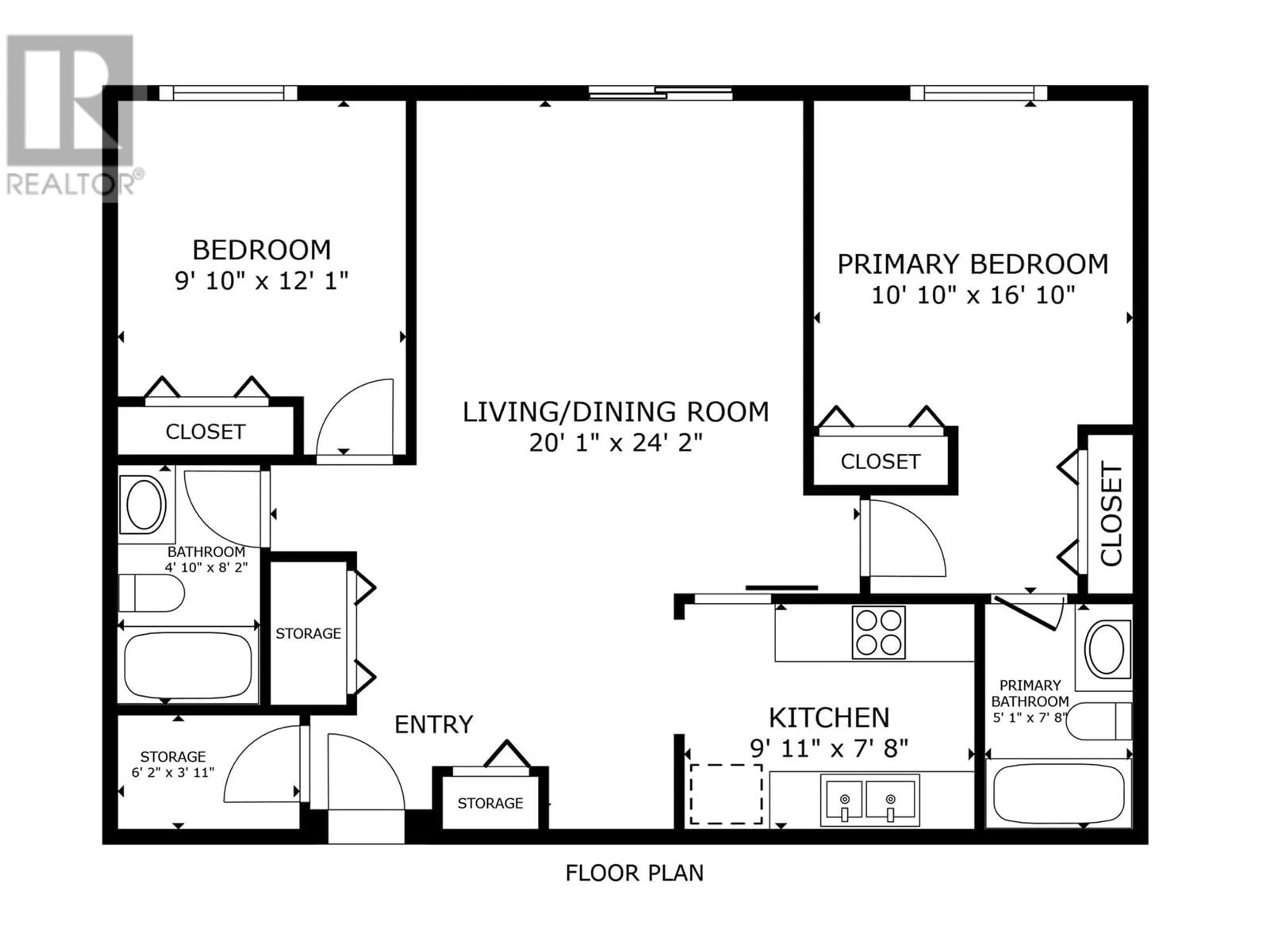 Floor plan for 401 - 3160 DE MONTREUIL COURT, Kelowna British Columbia V1W3W3