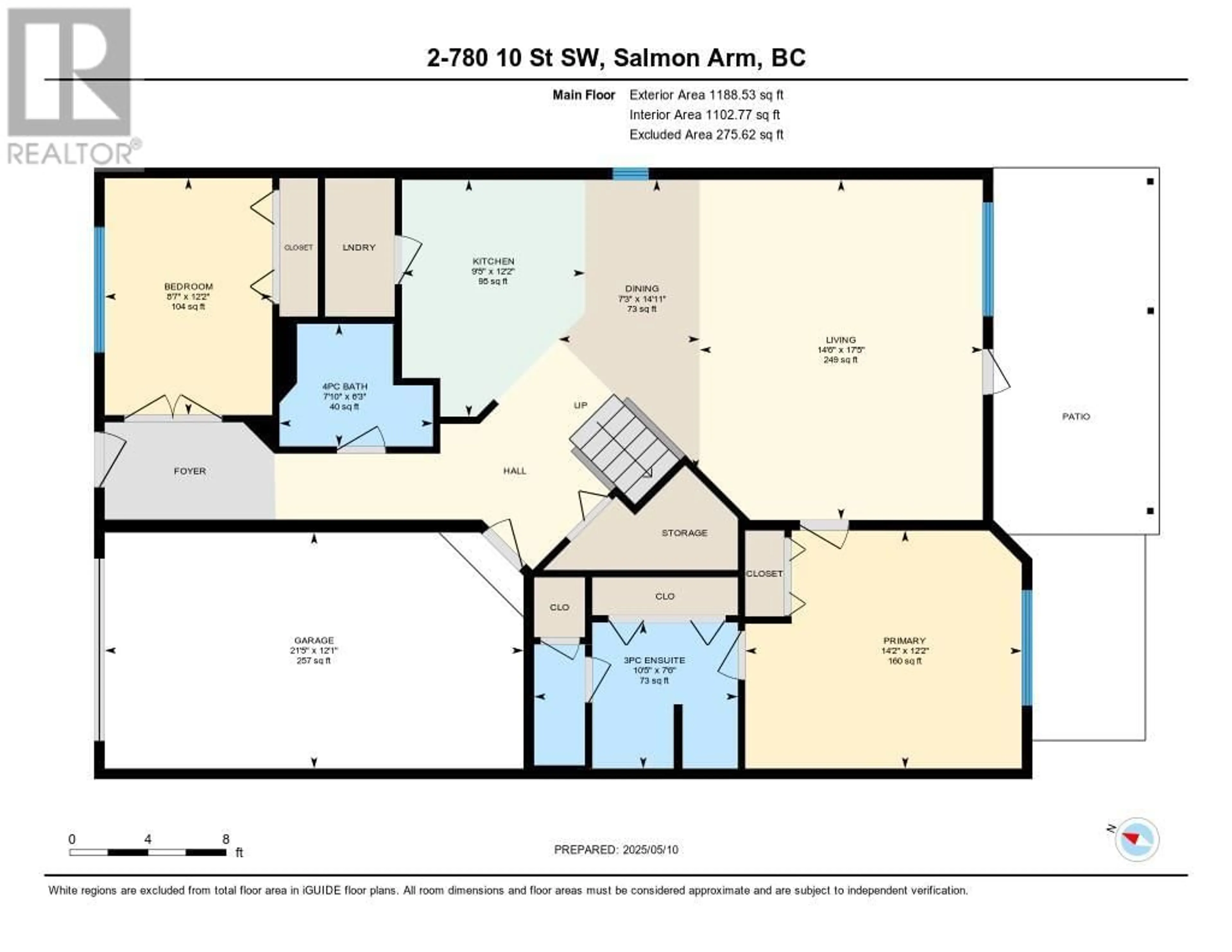 Floor plan for 2 - 780 10 STREET SOUTHWEST, Salmon Arm British Columbia V1E1L9