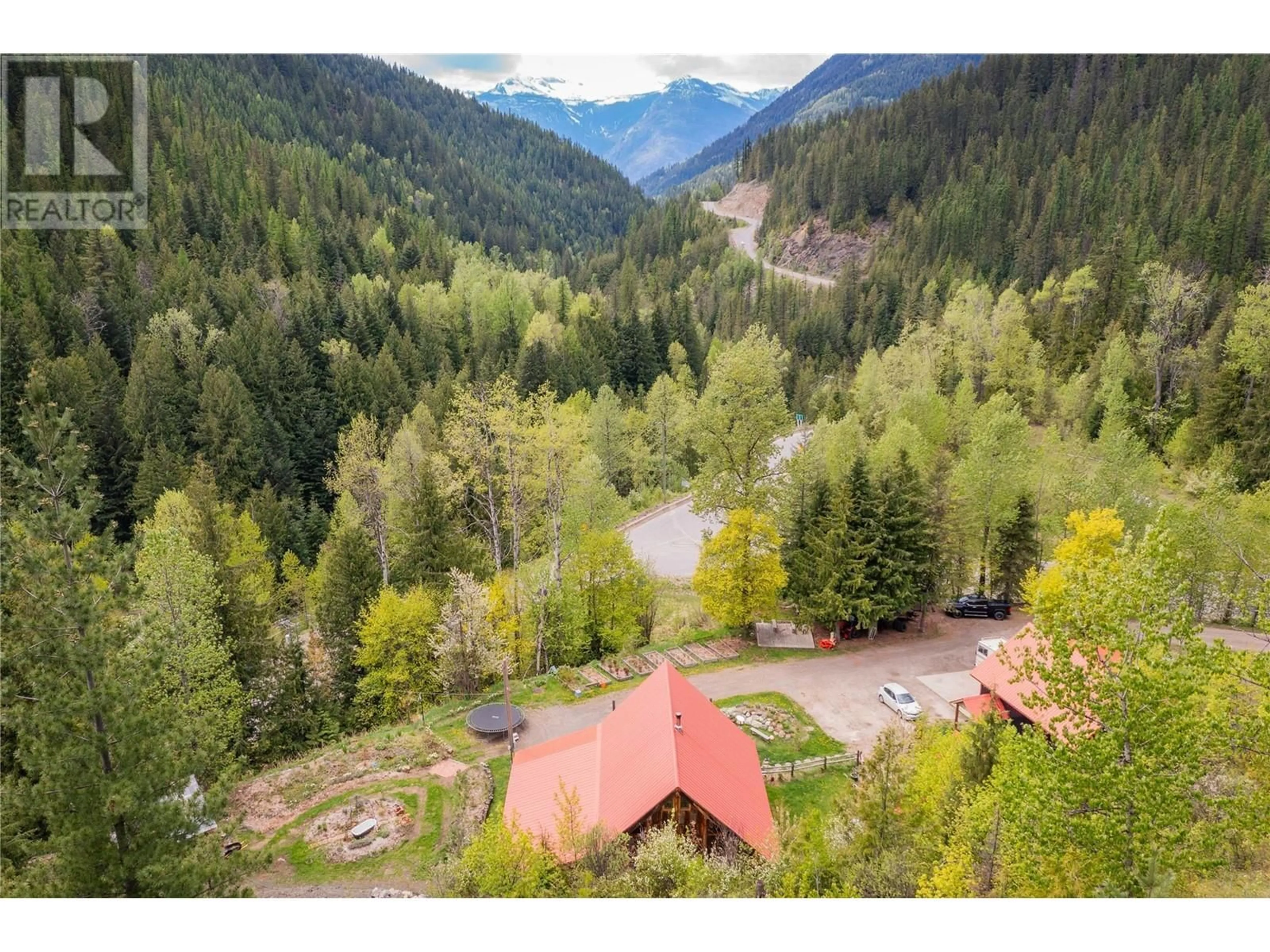 A pic from outside/outdoor area/front of a property/back of a property/a pic from drone, forest/trees view for 122 SILVER STREET, Sandon British Columbia V0G1S0