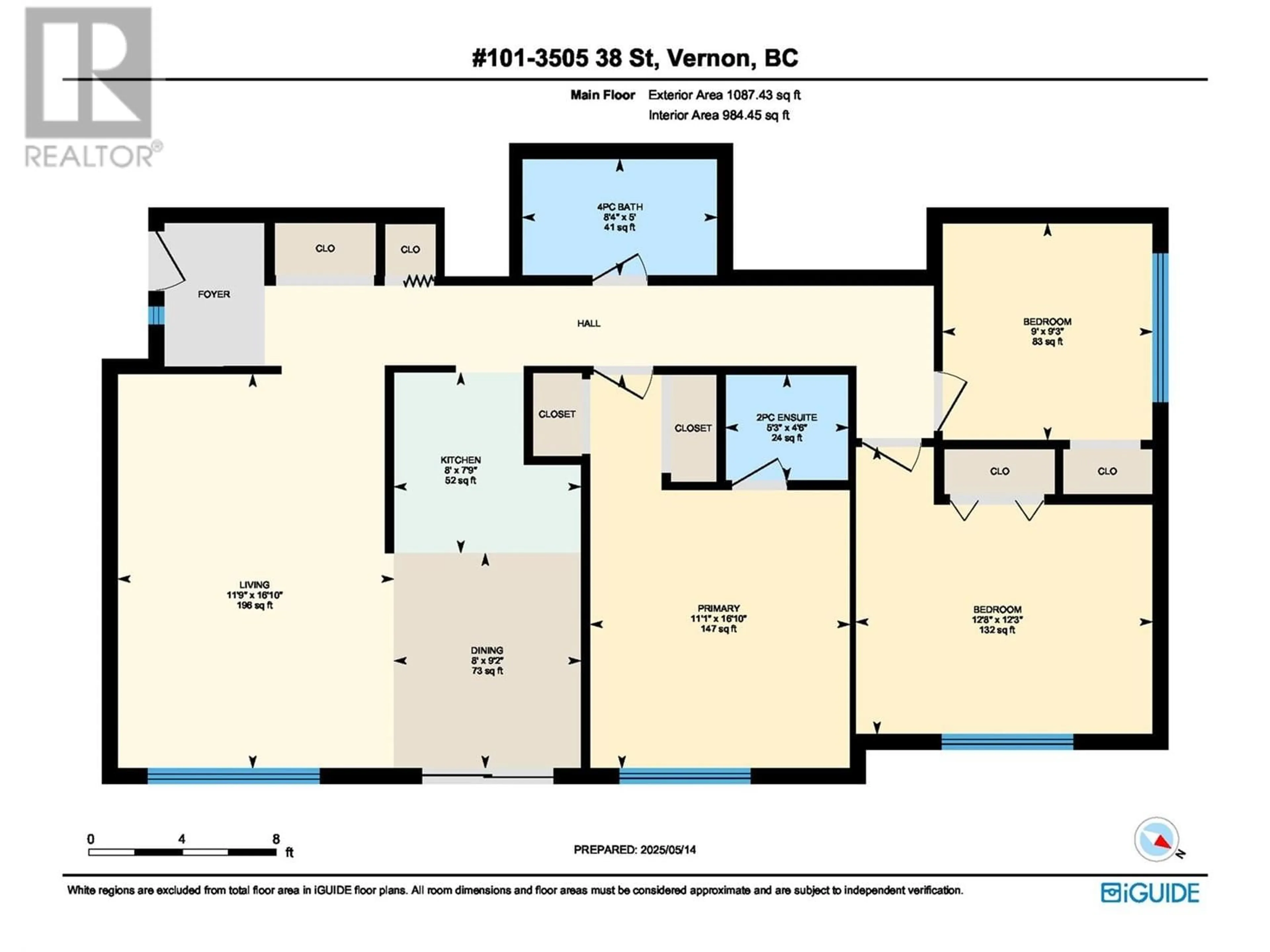 Floor plan for 101 - 3505 38 STREET, Vernon British Columbia V1T6X1