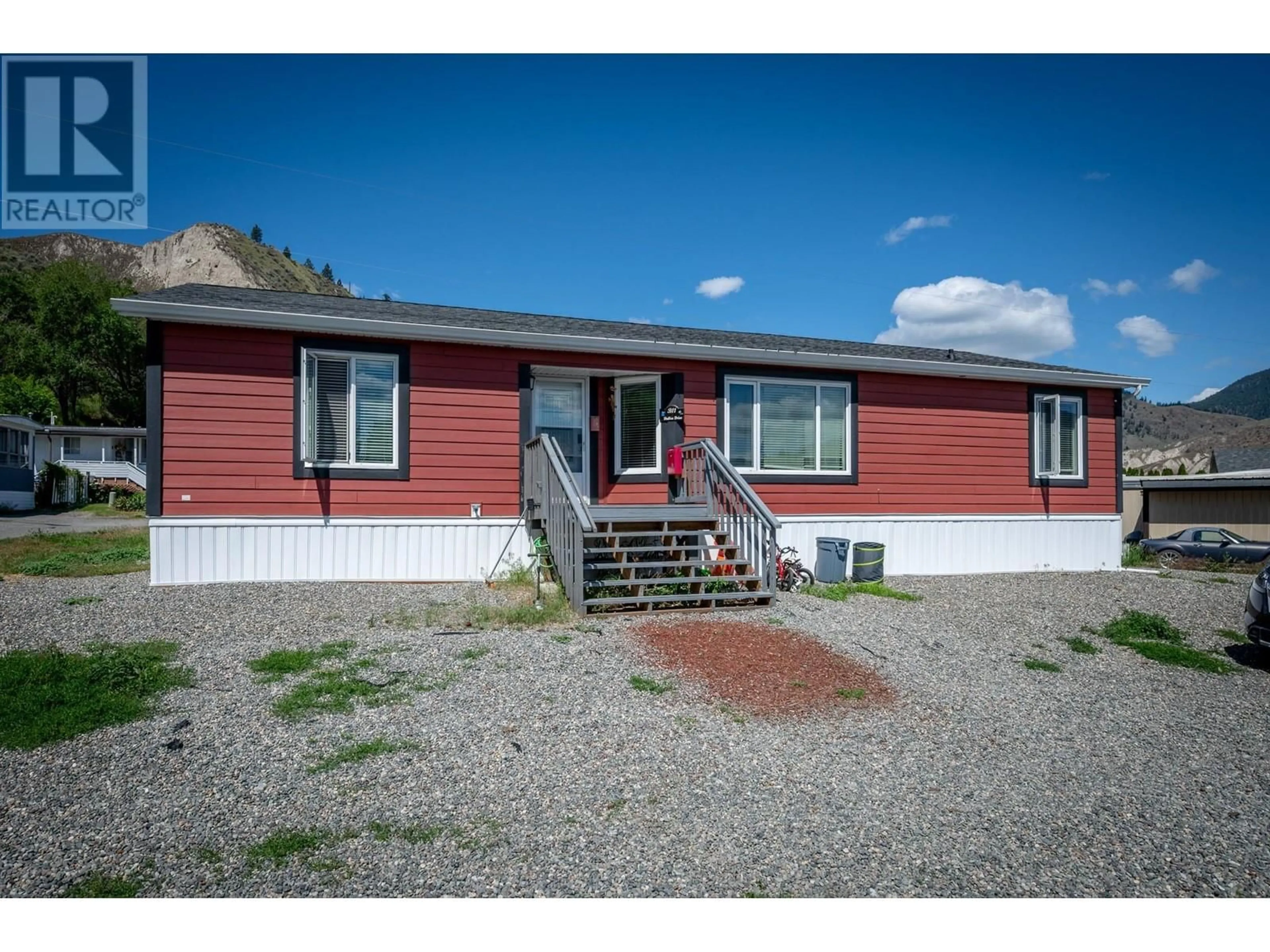 Home with vinyl exterior material, street for B11 - 7155 DALLAS DRIVE, Kamloops British Columbia V2C4T1