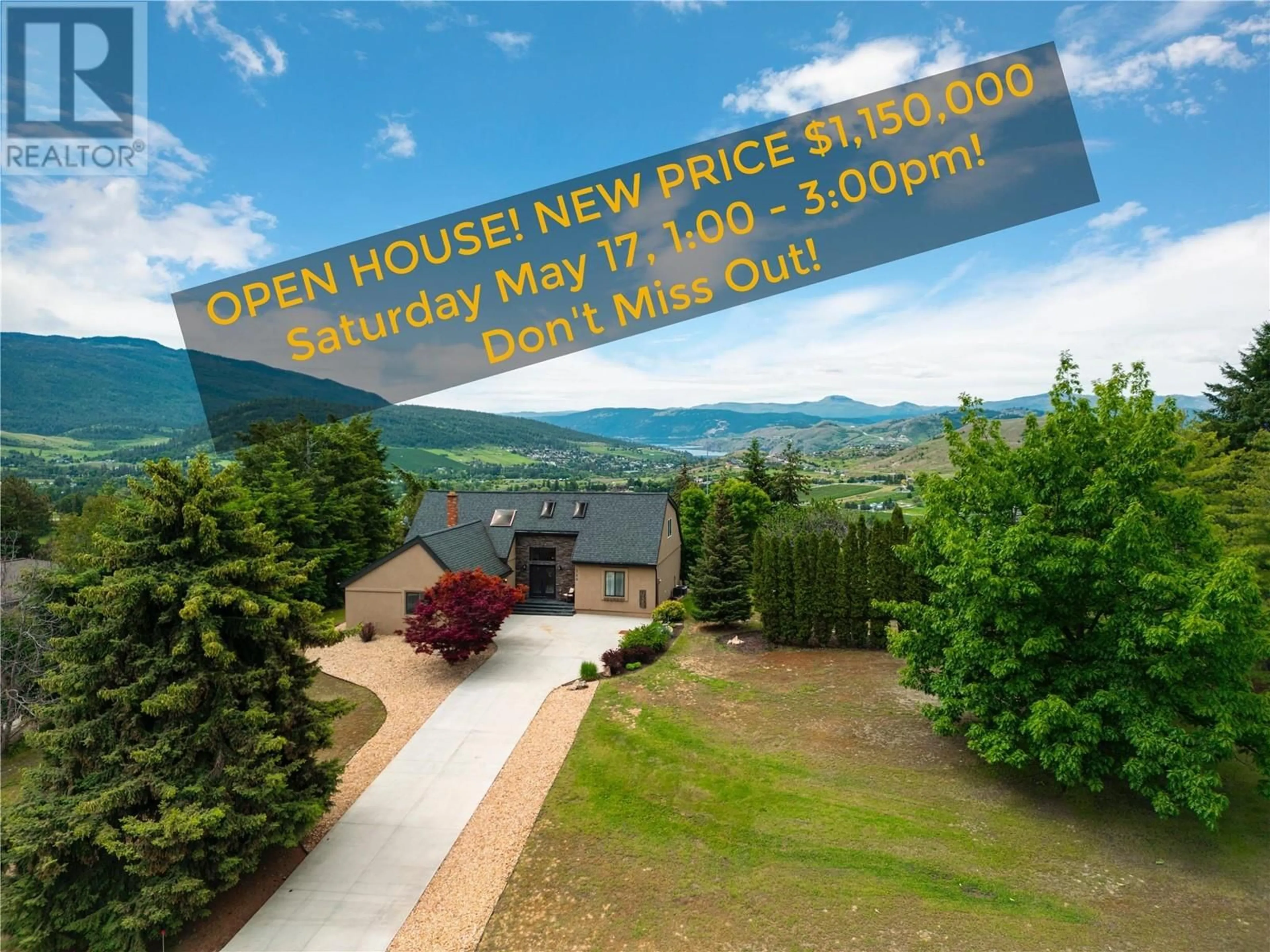 A pic from outside/outdoor area/front of a property/back of a property/a pic from drone, mountain view for 548 UPLAND DRIVE, Coldstream British Columbia V1B2X8