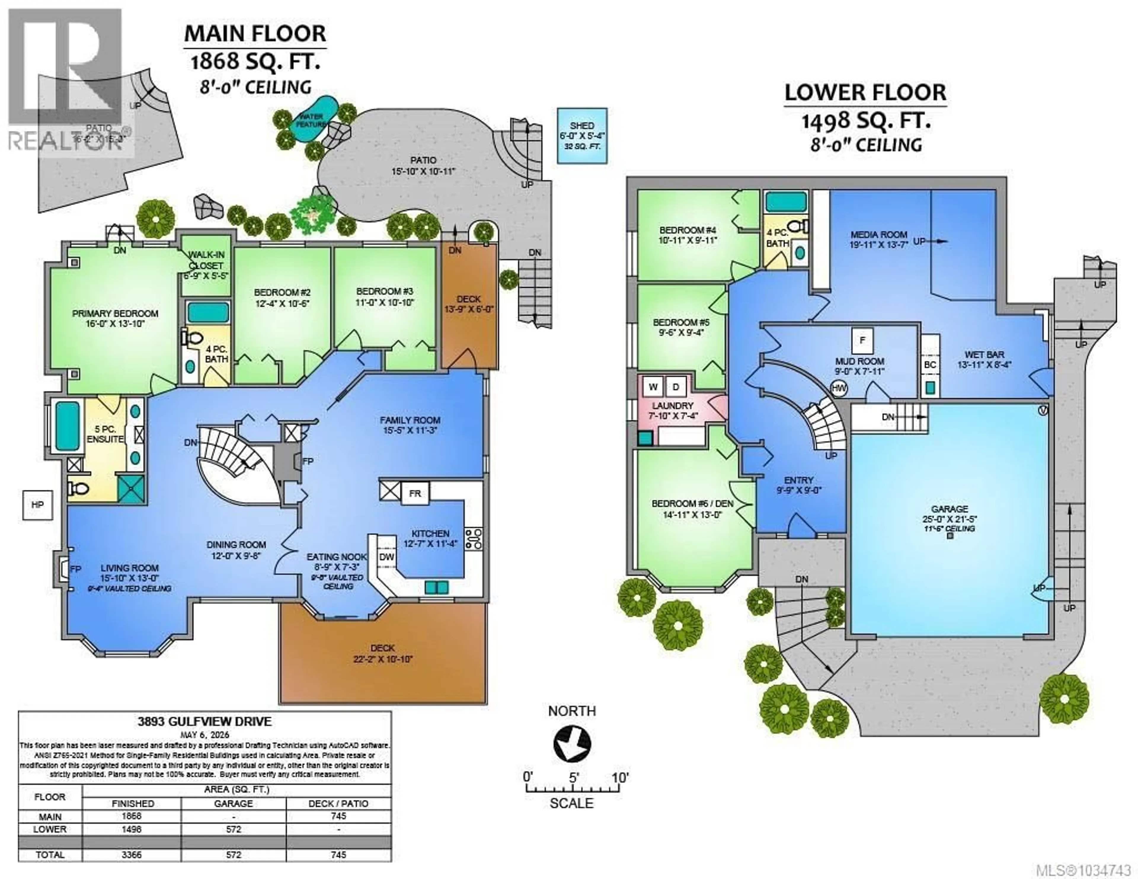 Floor plan for 3893 GULFVIEW DRIVE, Nanaimo British Columbia V9T6E2