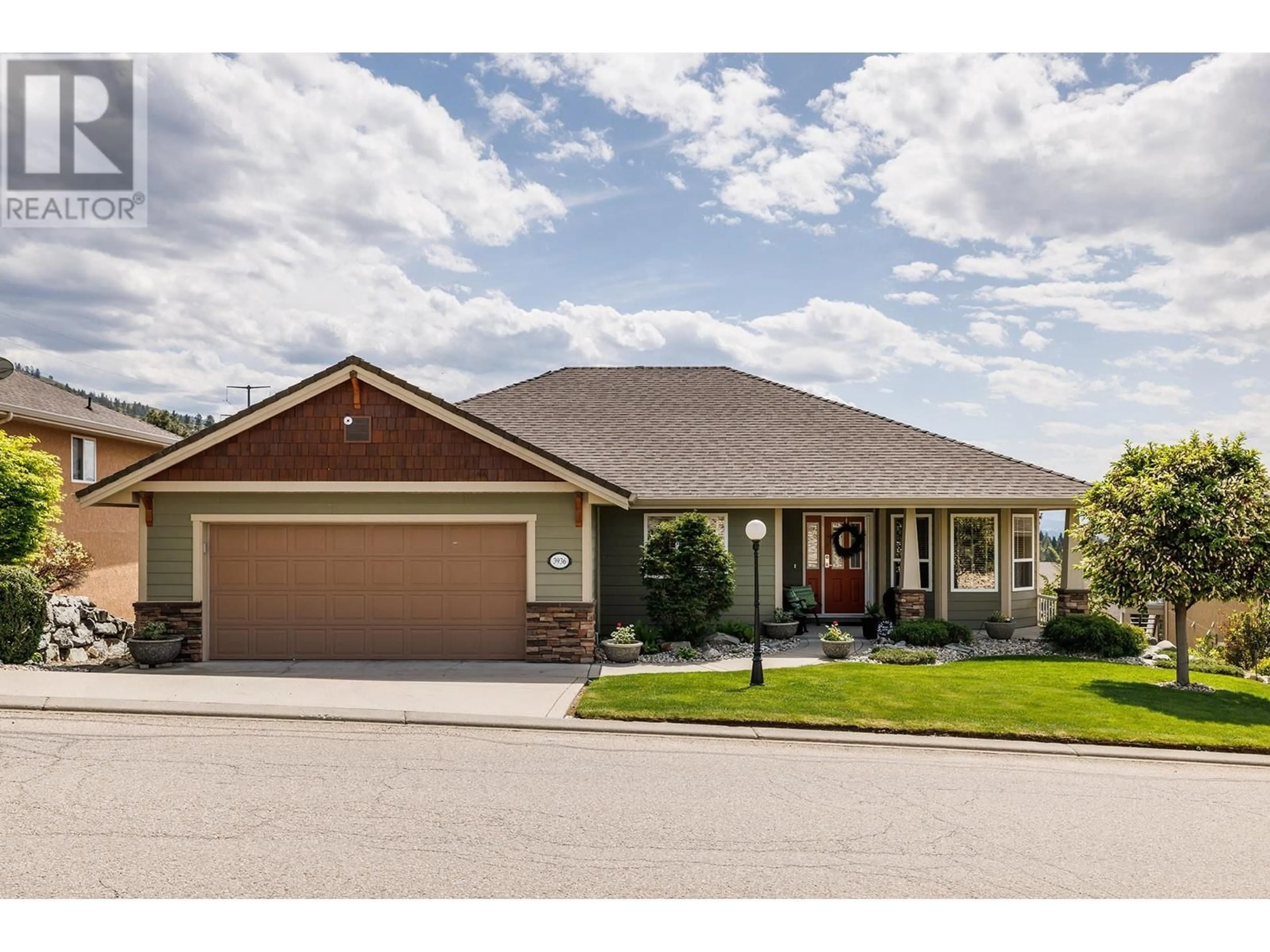 Home with brick exterior material, street for 3936 SUNSET RANCH DRIVE, Kelowna British Columbia V1X7X8