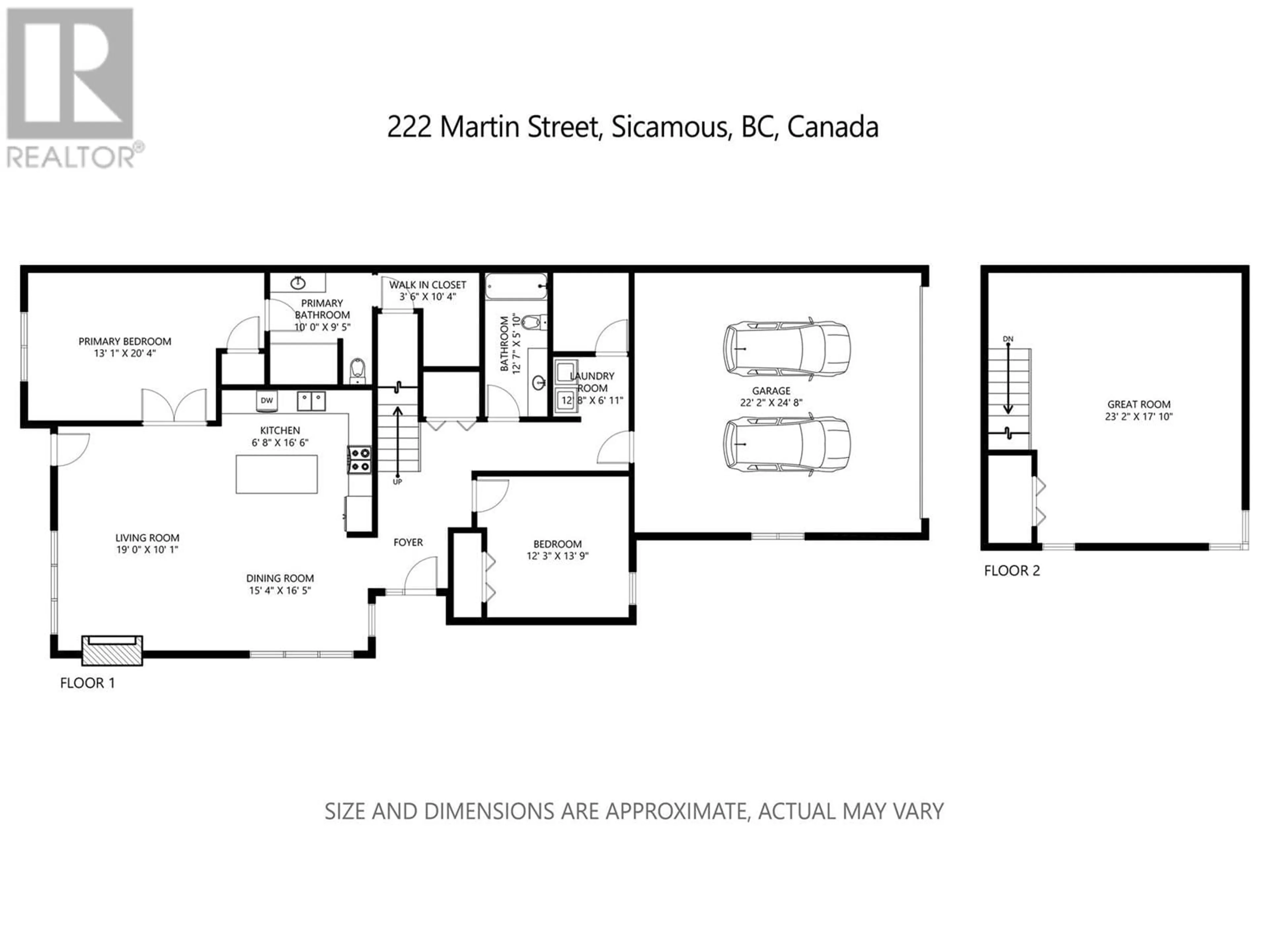 Floor plan for 103 - 222 MARTIN STREET, Sicamous British Columbia V0E2V1