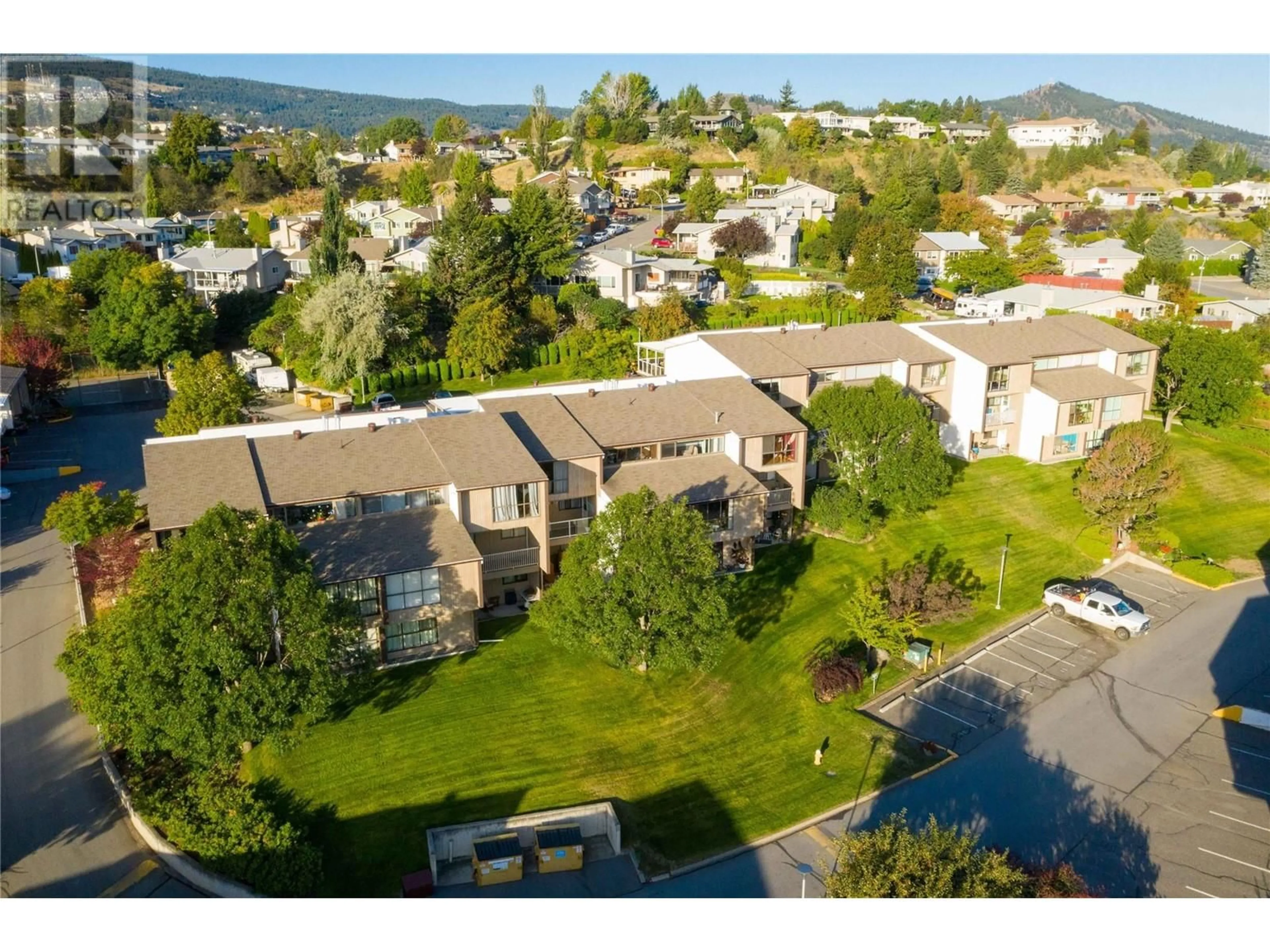 A pic from outside/outdoor area/front of a property/back of a property/a pic from drone, mountain view for 76 - 137 MCGILL ROAD, Kamloops British Columbia V2C1L9