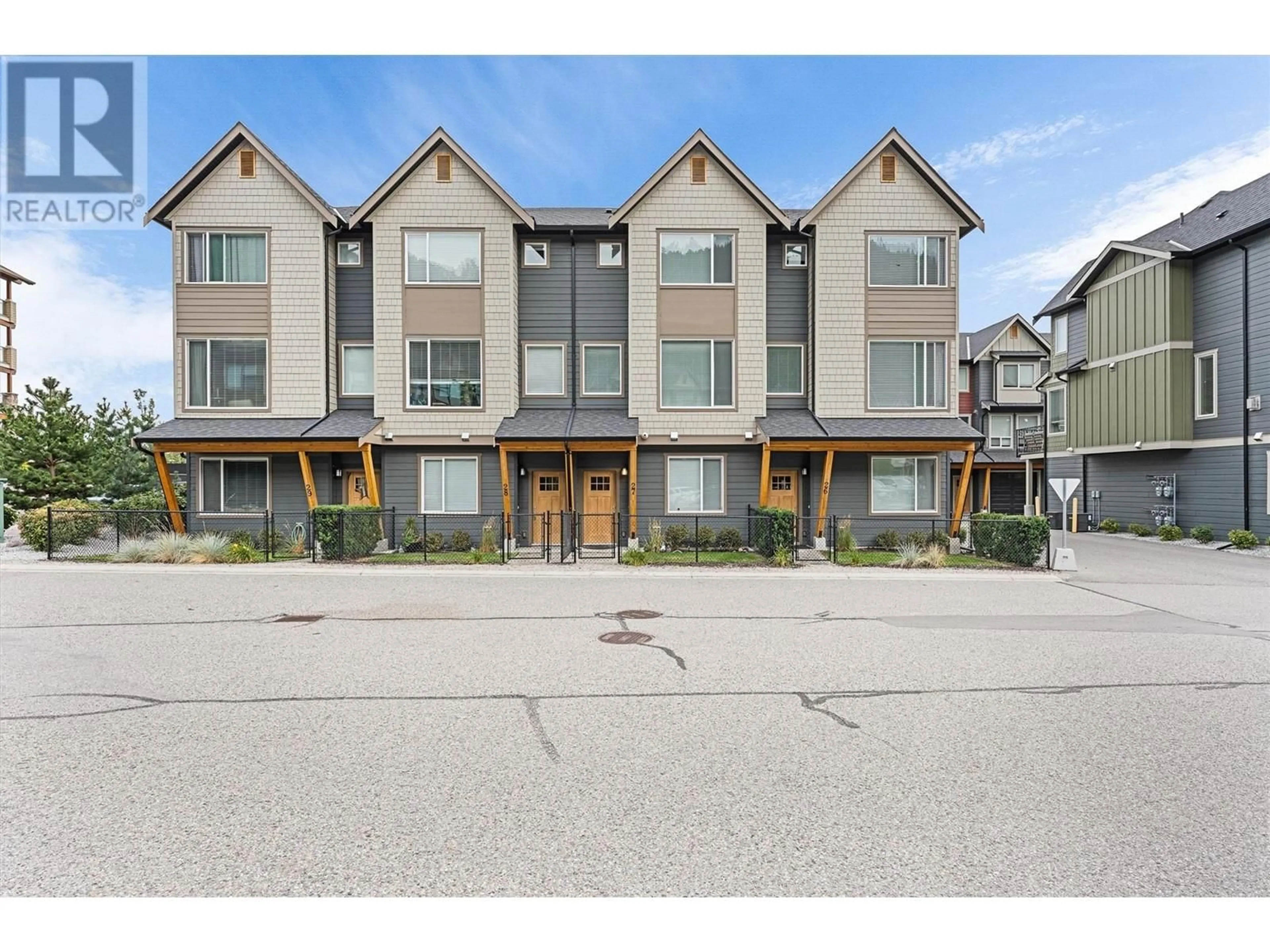 A pic from outside/outdoor area/front of a property/back of a property/a pic from drone, street for 26 - 2490 TUSCANY DRIVE, West Kelowna British Columbia V4T3B6