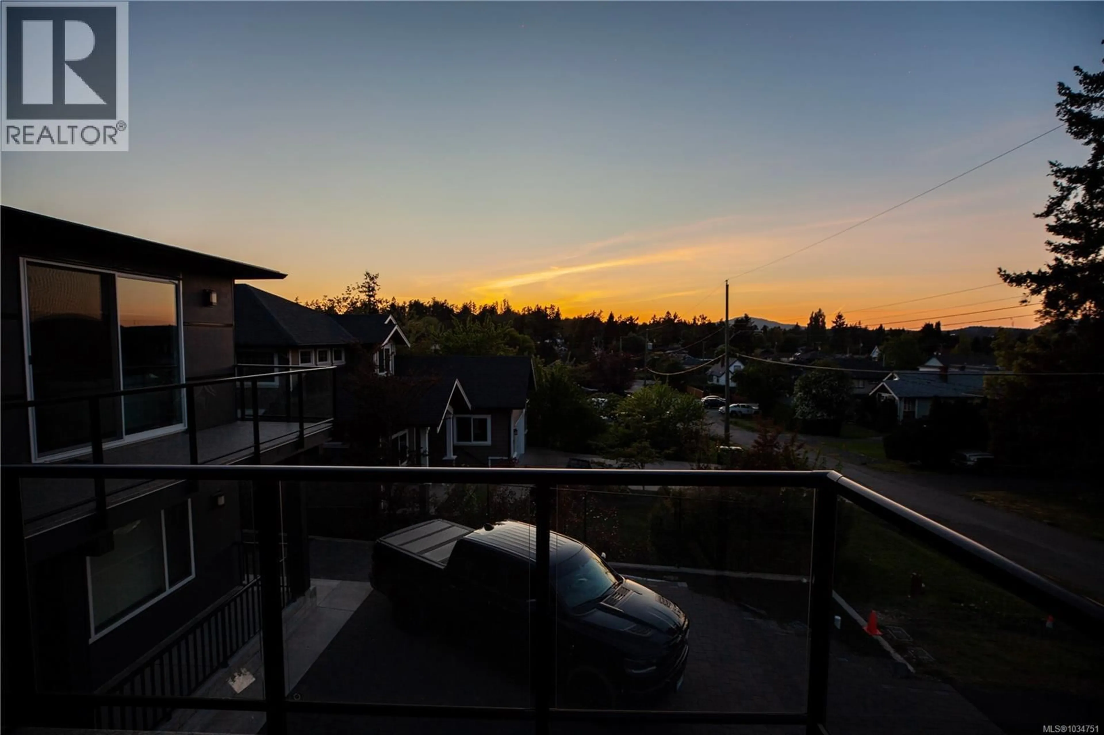 Balcony in the apartment, city buildings view from balcony for 741 SNOWDROP AVENUE, Saanich British Columbia V8Z2N3