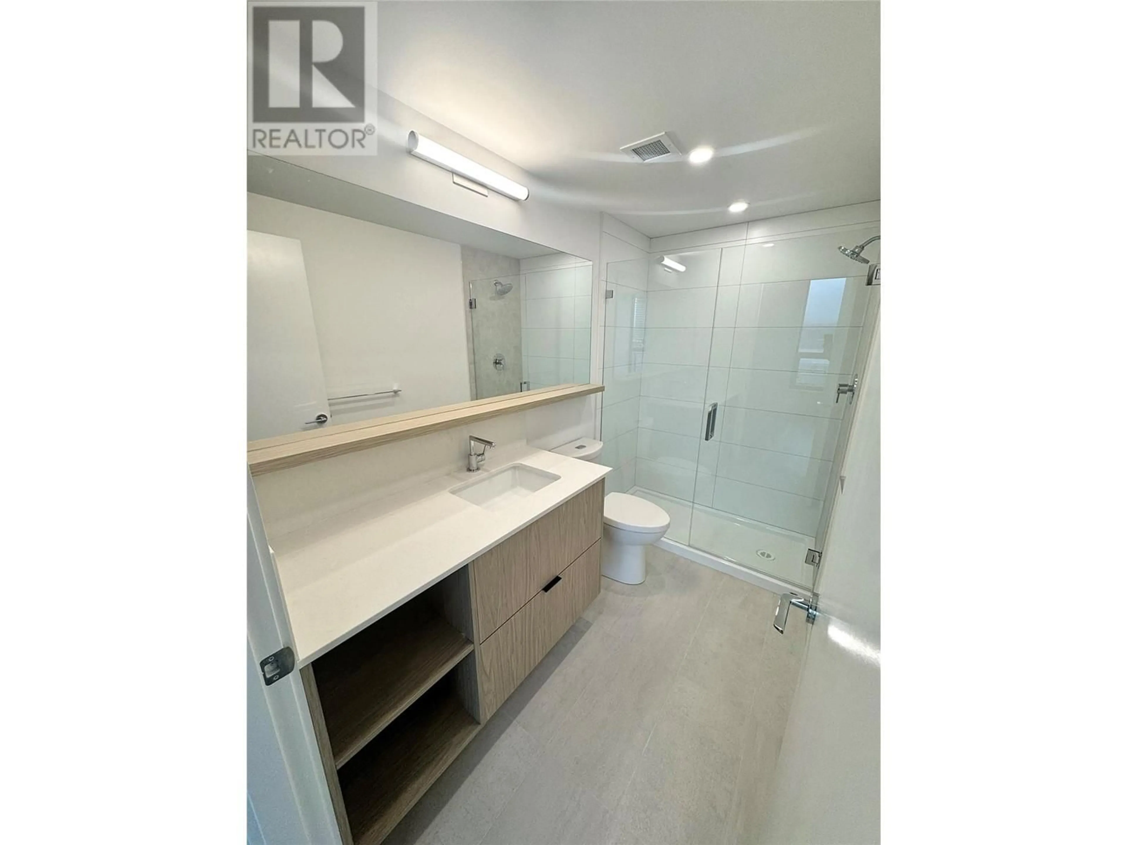 Standard bathroom, ceramic/tile floor for 2302 - 1488 BERTRAM STREET, Kelowna British Columbia V1Y0M6