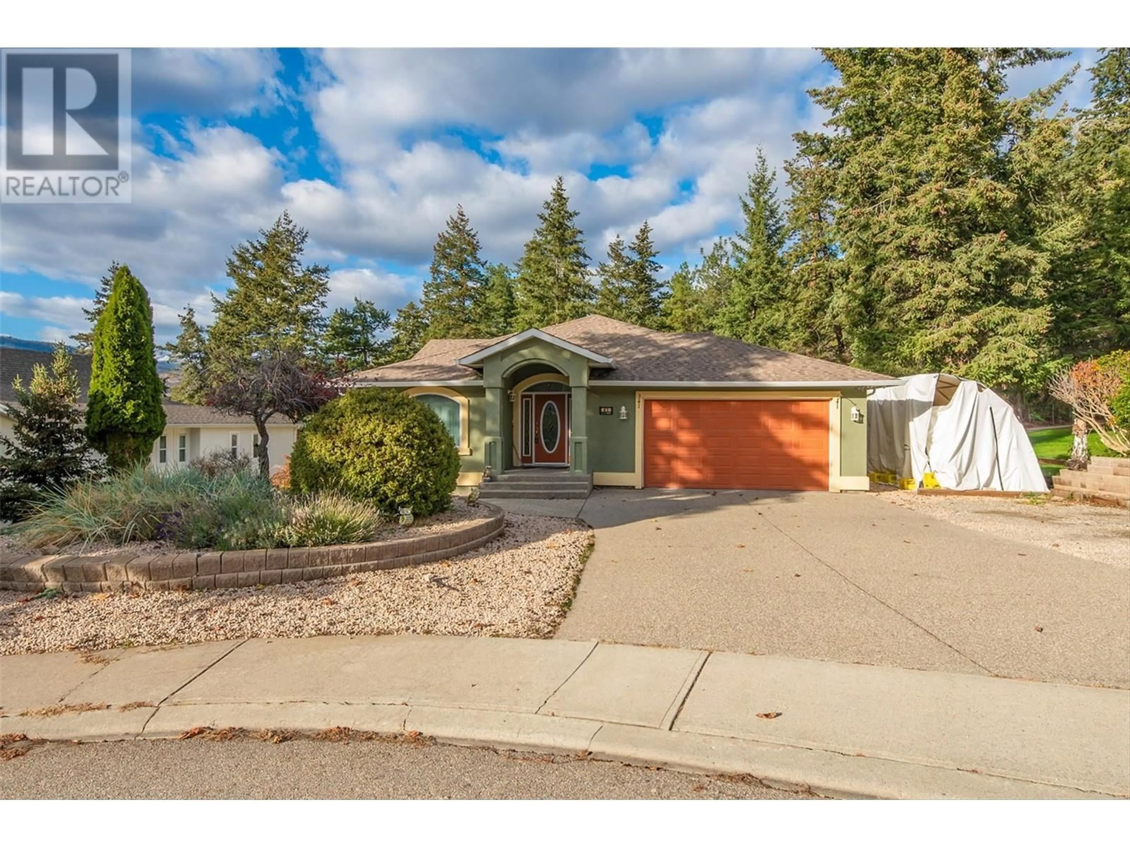 Home with vinyl exterior material, street for 41 KESTREL PLACE, Vernon British Columbia V1H1R7
