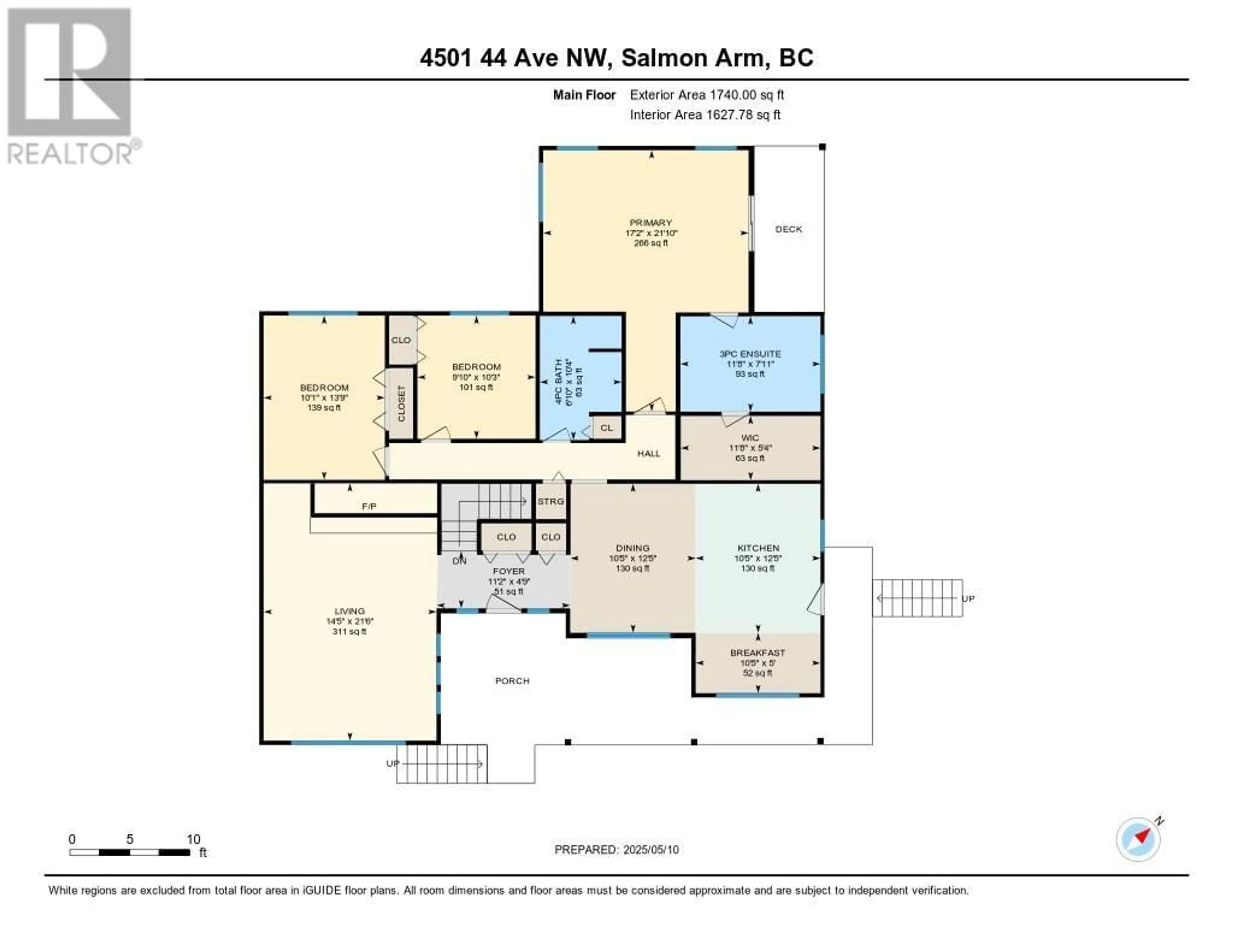 Floor plan for 4501 44 AVENUE NORTHWEST, Salmon Arm British Columbia V1E3A7