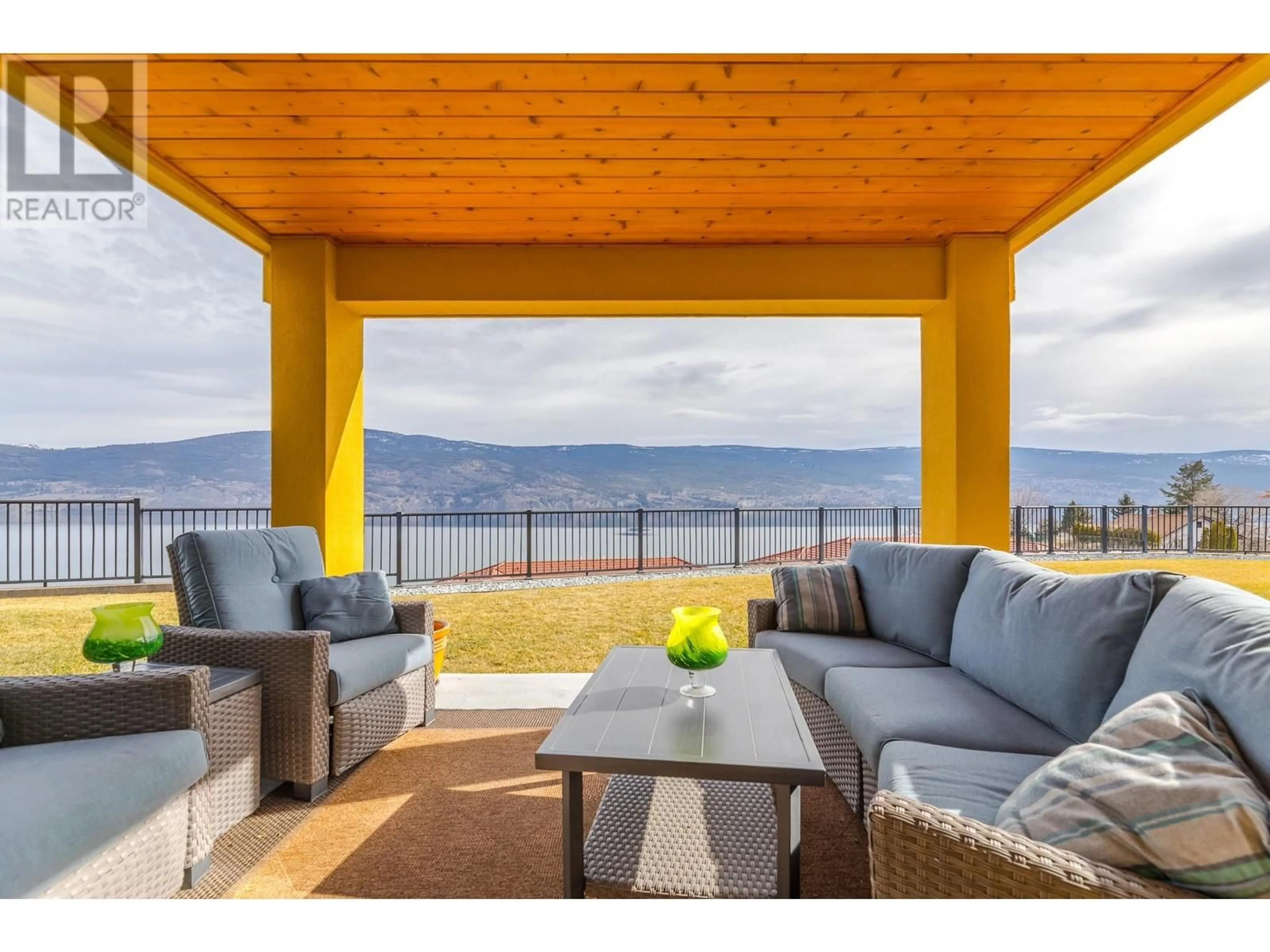 Patio, water/lake/river/ocean view for 102 - 14611 DOWNTON AVENUE, Summerland British Columbia V0H1Z1