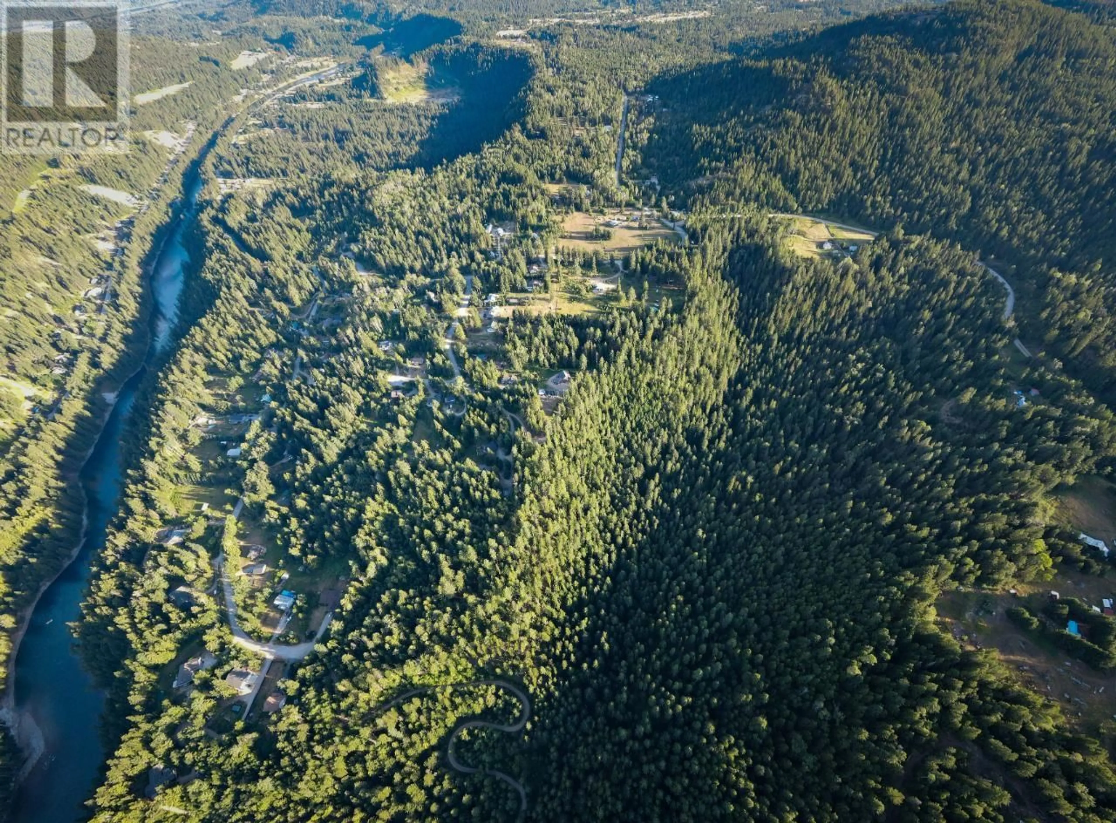 A pic from outside/outdoor area/front of a property/back of a property/a pic from drone, forest/trees view for 4351 POPLAR RIDGE ROAD, Krestova British Columbia V0G1H1