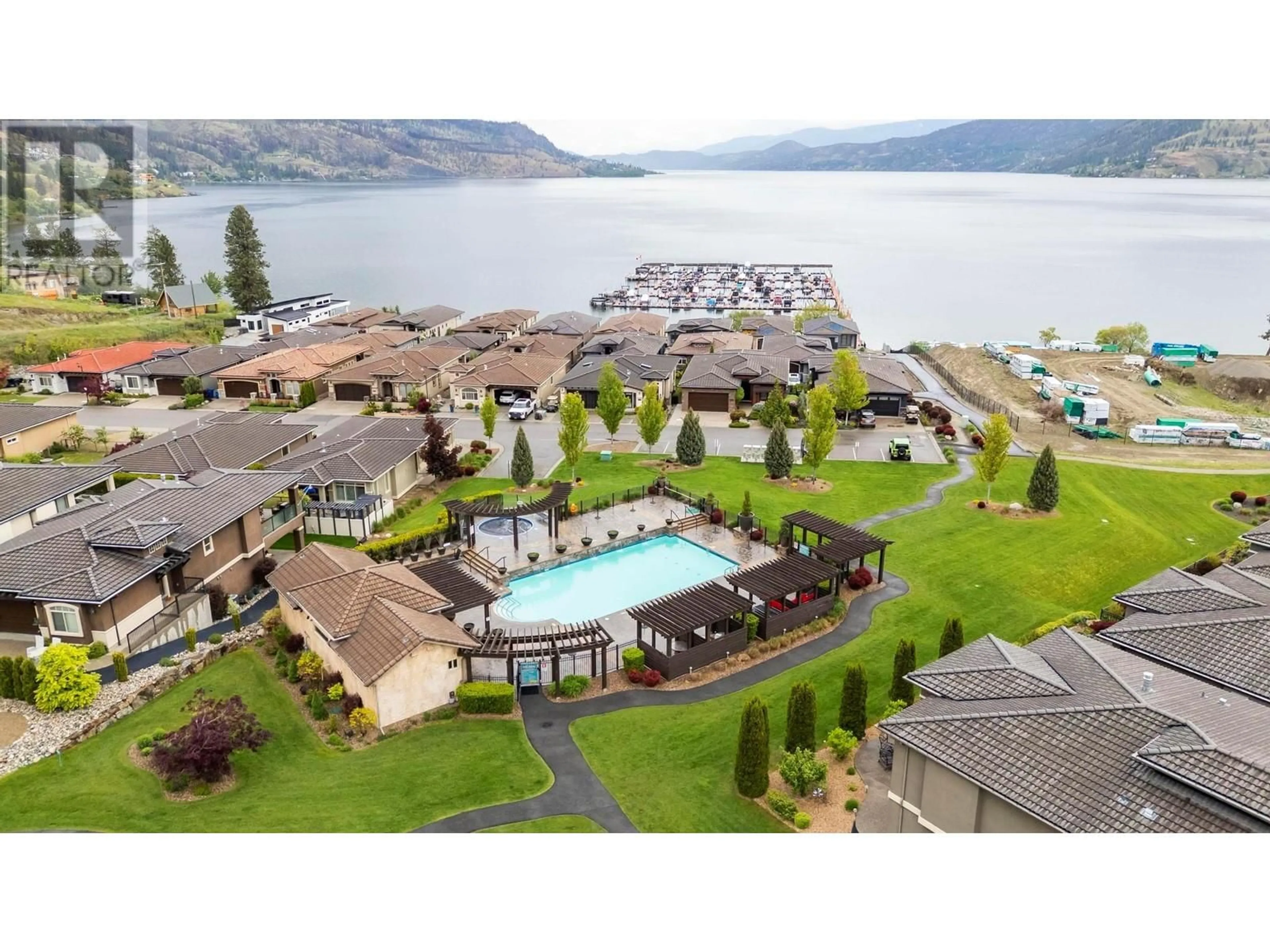 A pic from outside/outdoor area/front of a property/back of a property/a pic from drone, water/lake/river/ocean view for 1706 LAKE VISTA ROAD, West Kelowna British Columbia V1X4E1
