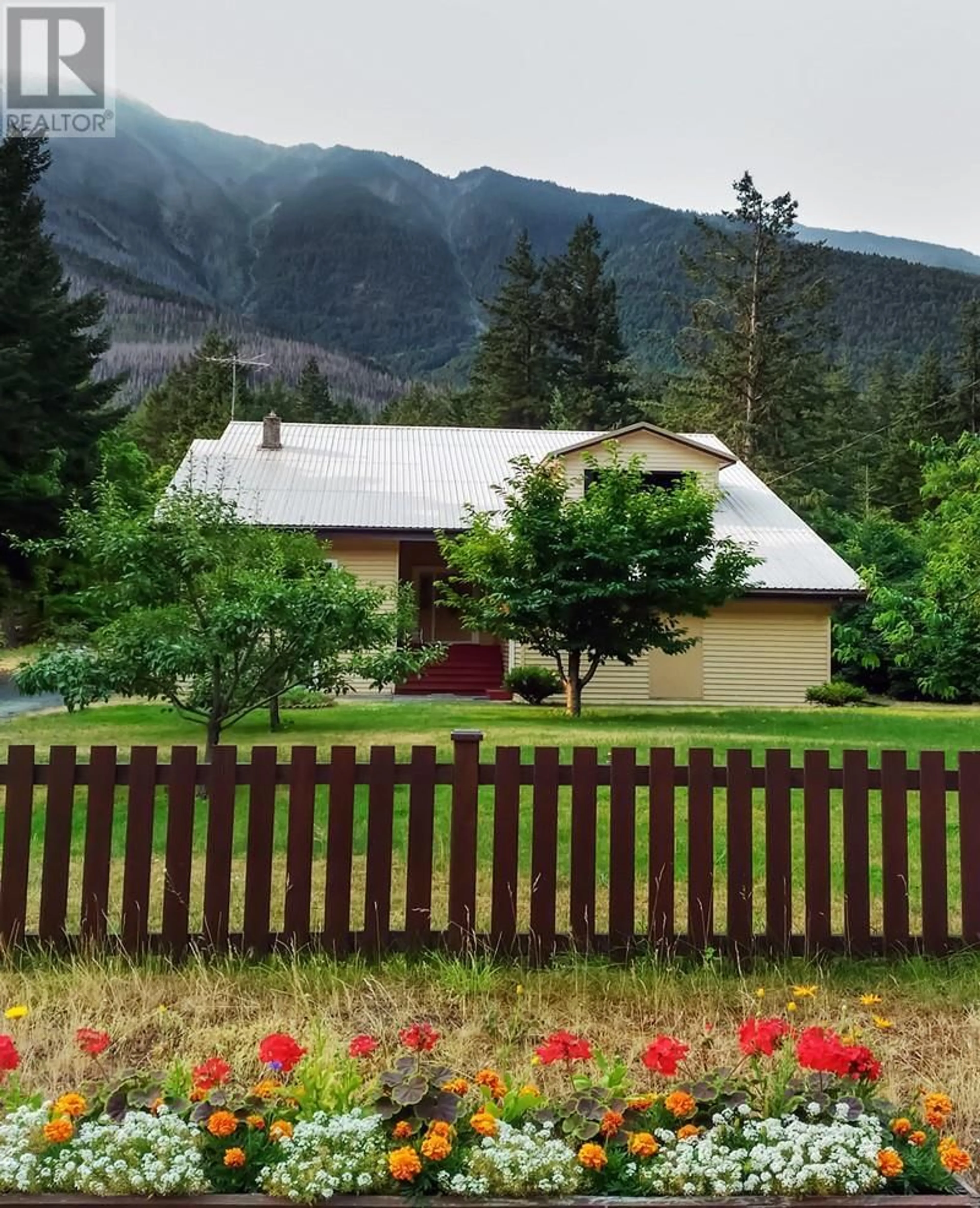 A pic from outside/outdoor area/front of a property/back of a property/a pic from drone, mountain view for 6890 SETON PORTAGE ROAD, Lillooet British Columbia V0N3B0