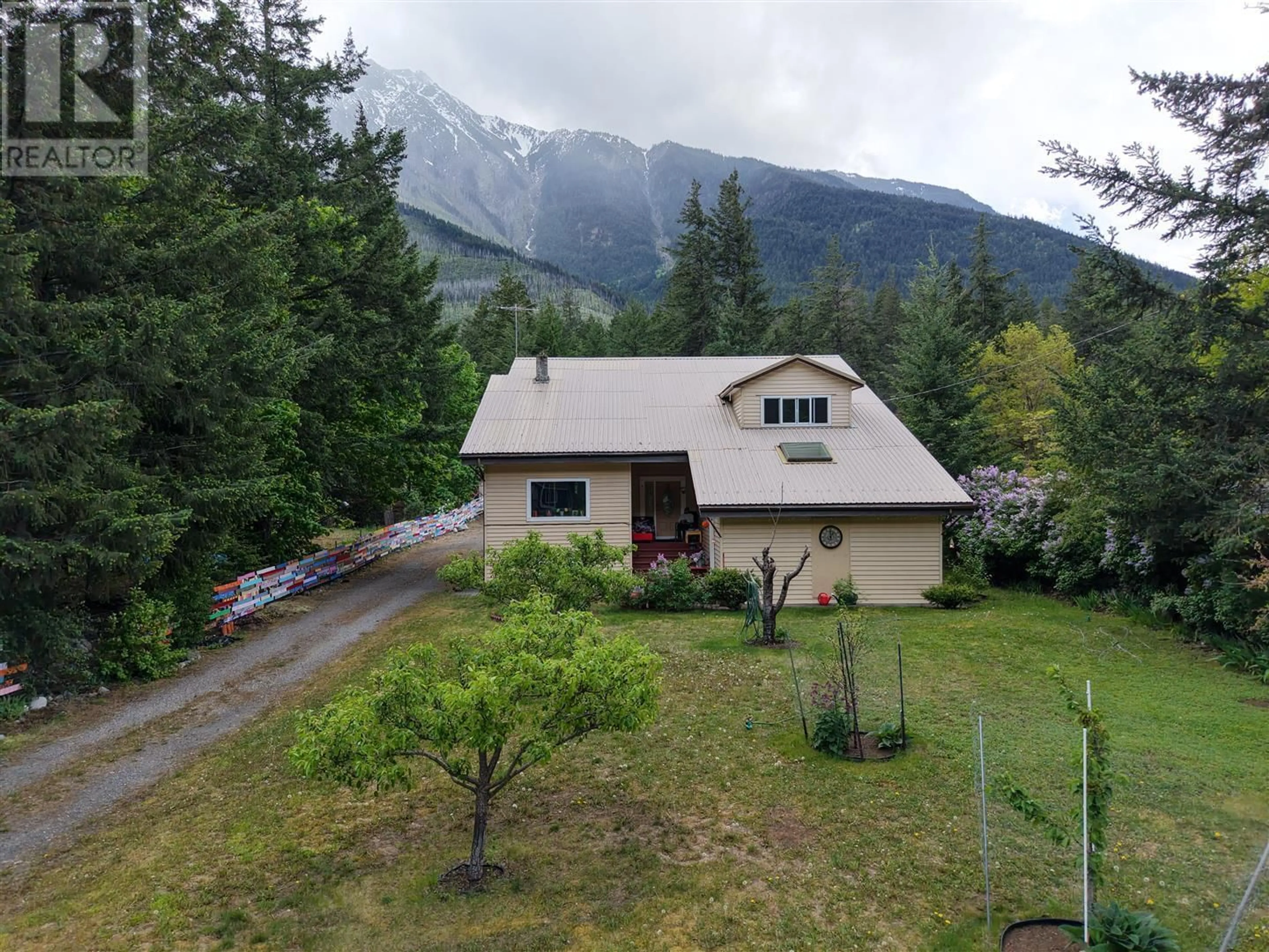 A pic from outside/outdoor area/front of a property/back of a property/a pic from drone, mountain view for 6890 SETON PORTAGE ROAD, Lillooet British Columbia V0N3B0
