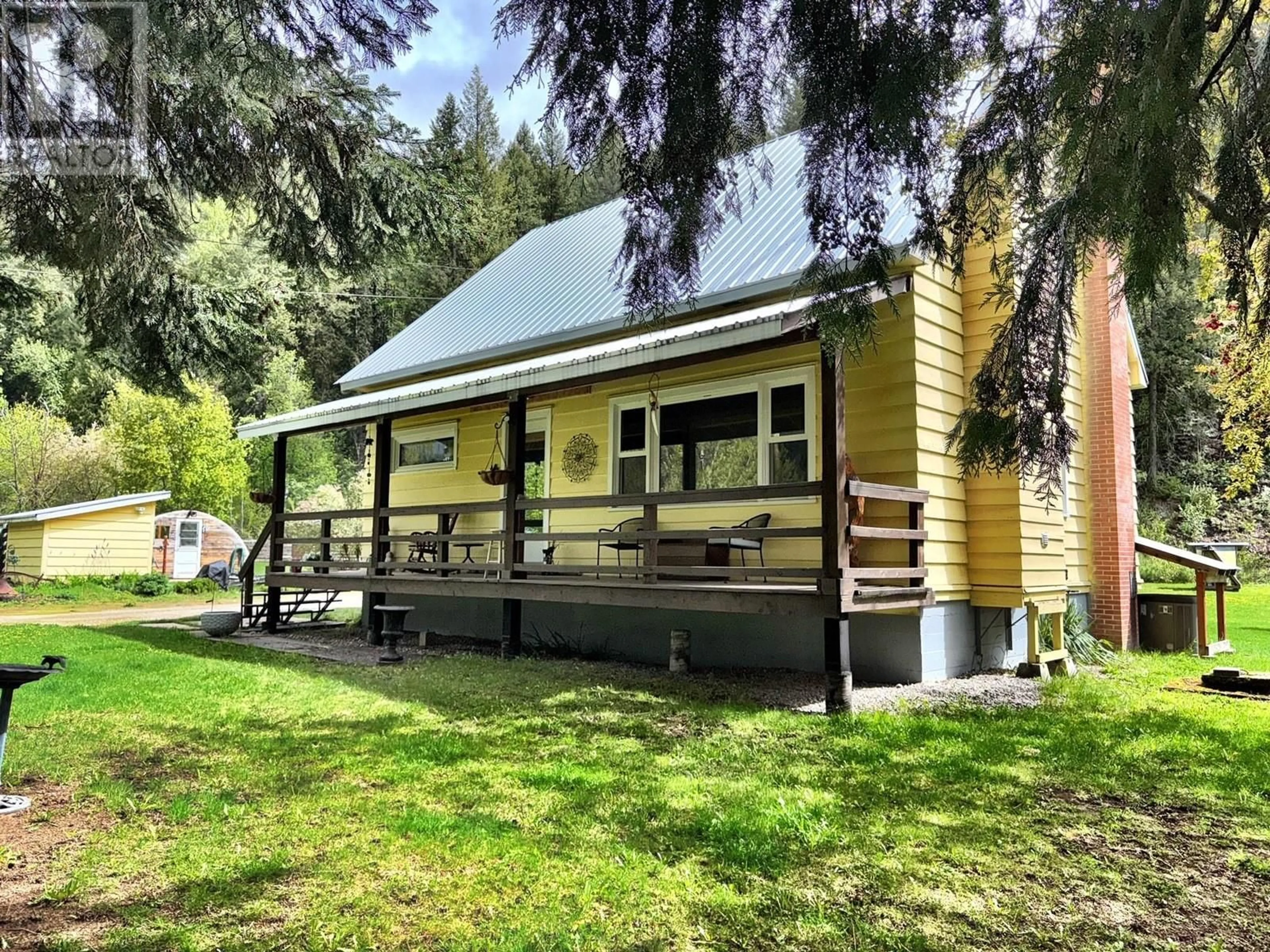A pic from outside/outdoor area/front of a property/back of a property/a pic from drone, unknown for 60 HIGHWAY 22 OTHER, Rossland British Columbia V0G1Y0