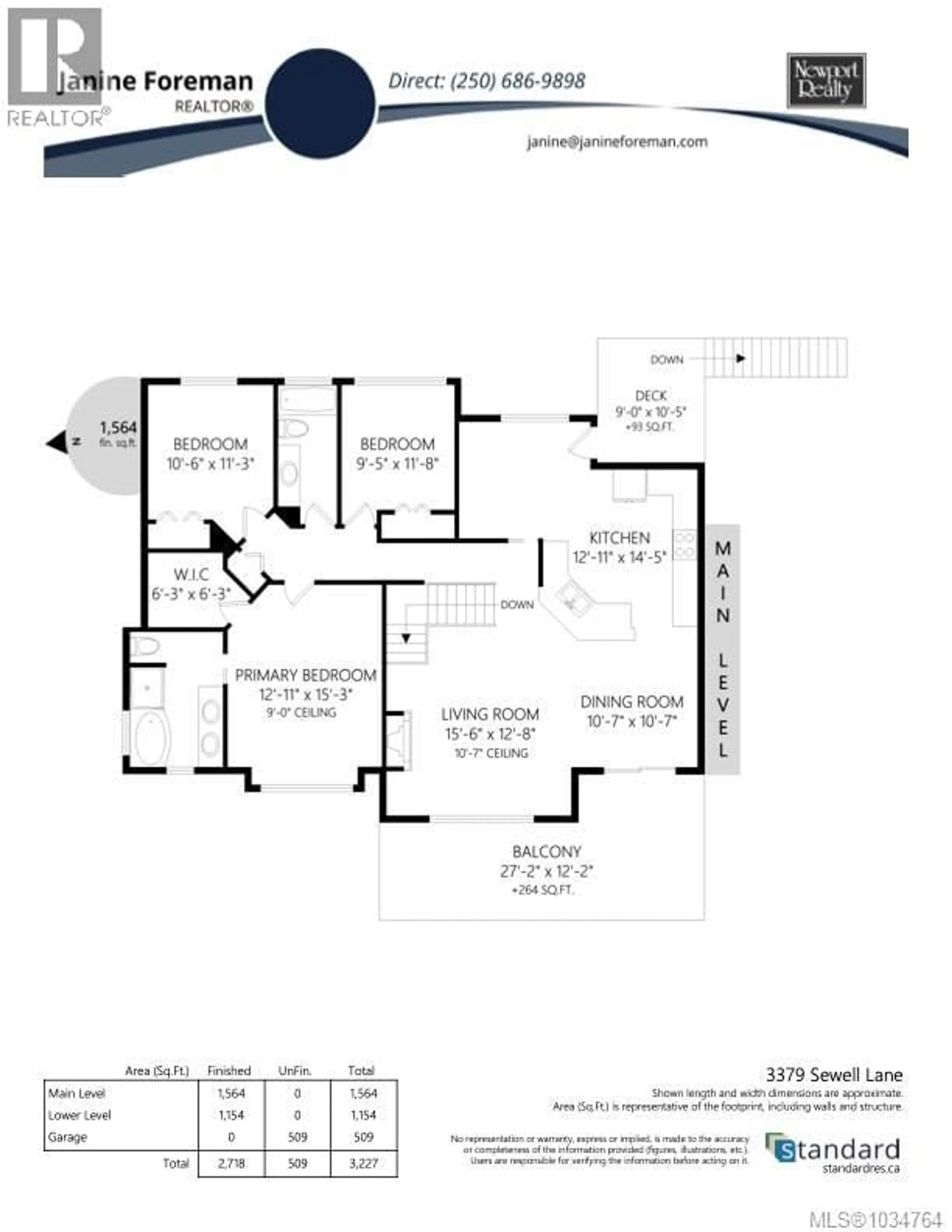 Floor plan for 3379 SEWELL LANE, Colwood British Columbia V9C0C1