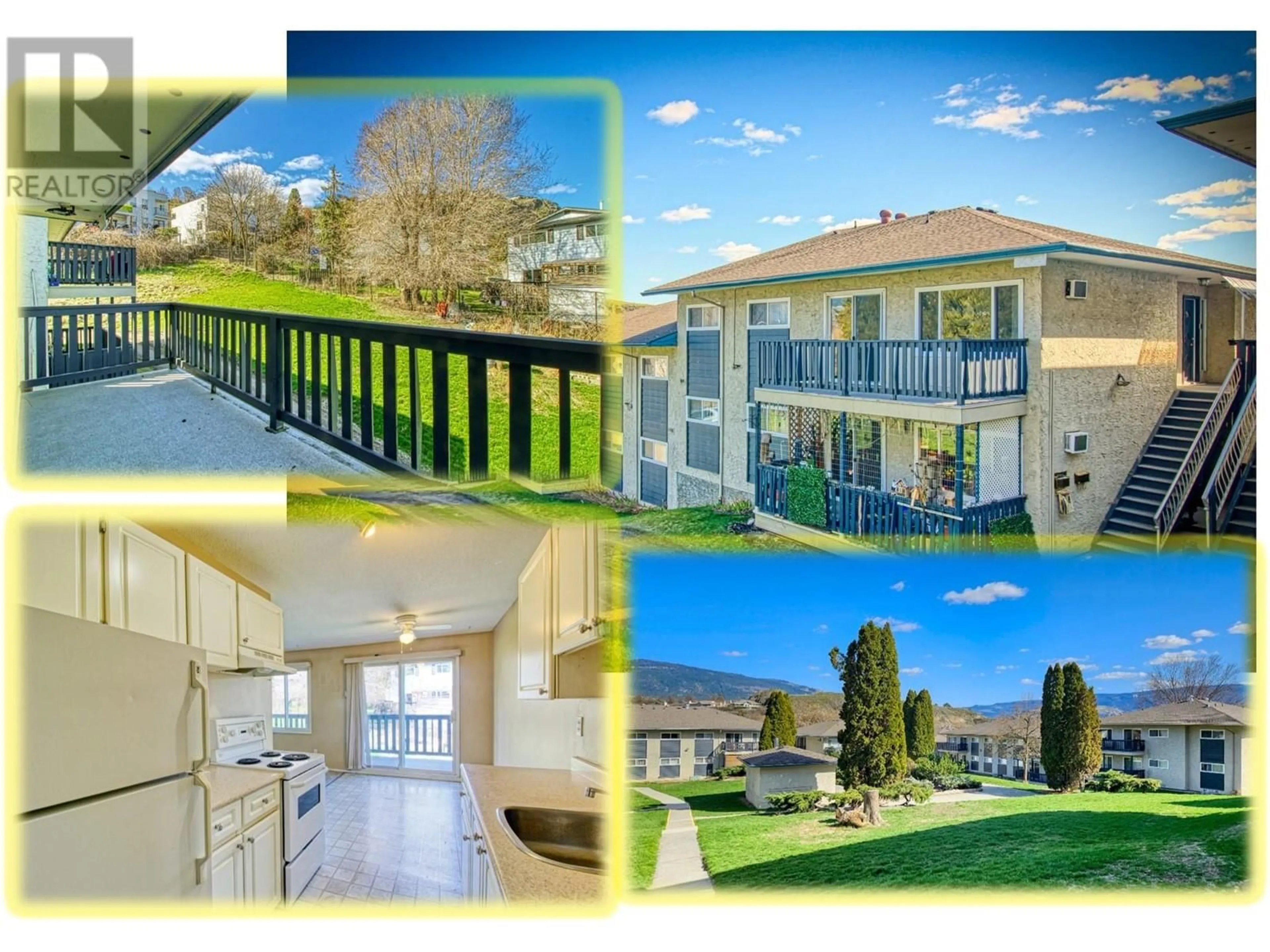 A pic from outside/outdoor area/front of a property/back of a property/a pic from drone, water/lake/river/ocean view for 222 - 3505 38 STREET, Vernon British Columbia V1T6X1