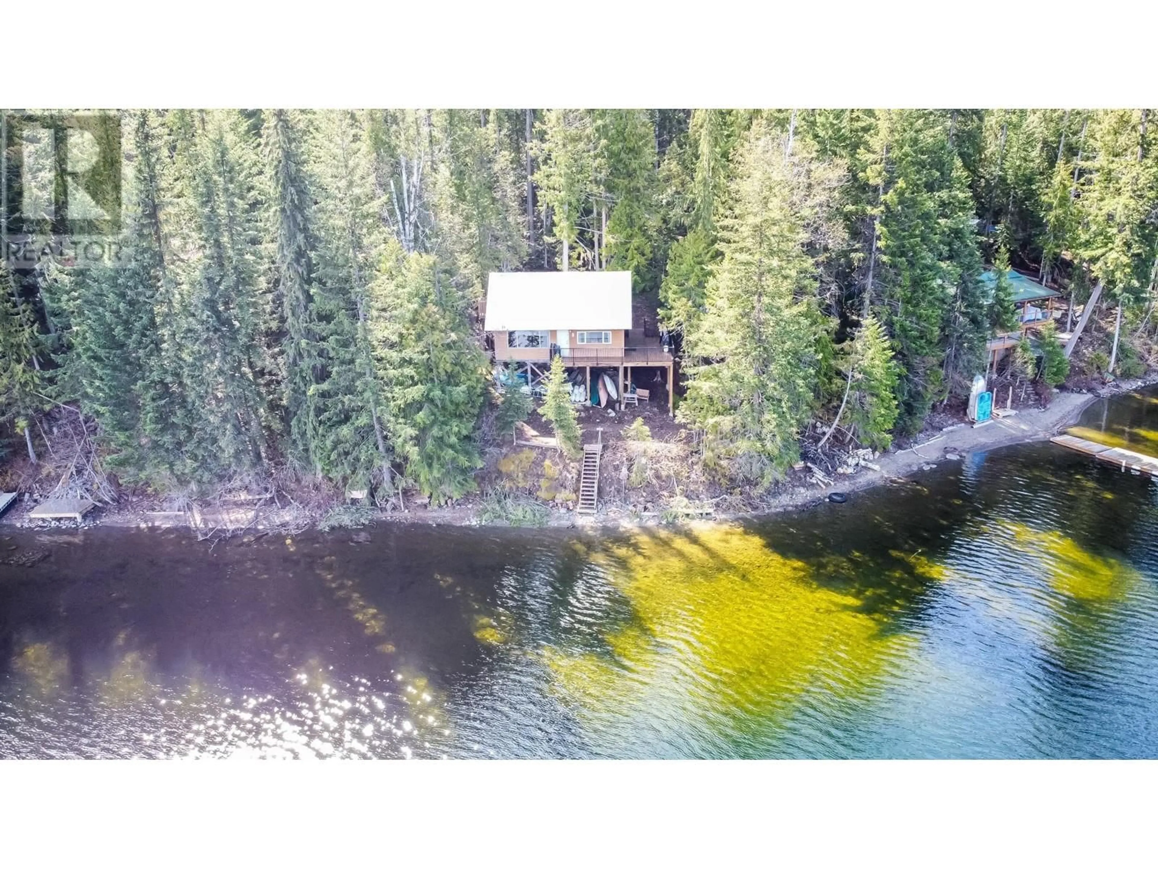 A pic from outside/outdoor area/front of a property/back of a property/a pic from drone, water/lake/river/ocean view for 5305 EAST BARRIERE  FSR LAKE, Barriere British Columbia V0E1E0