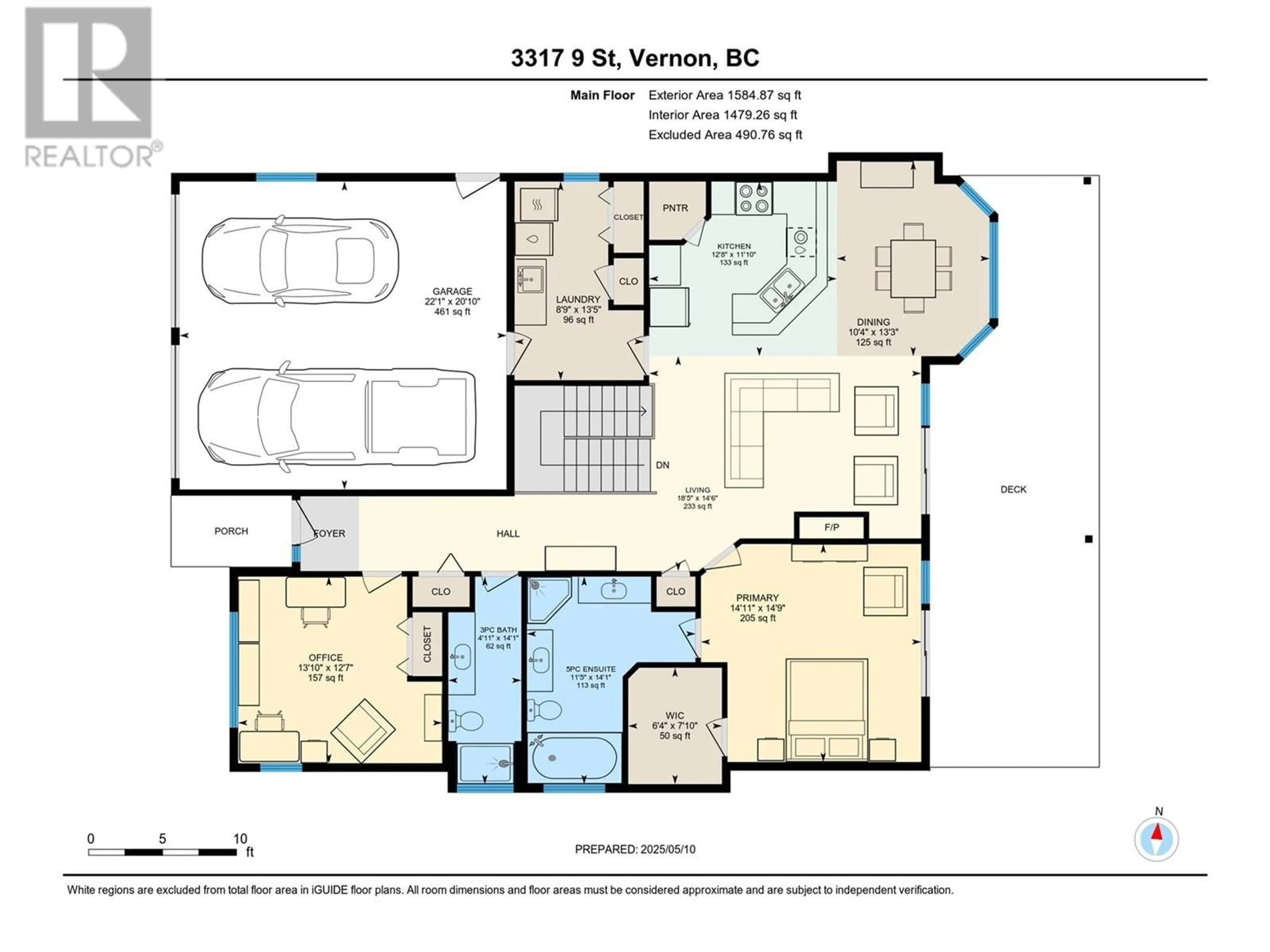Floor plan for 3317 9 STREET, Vernon British Columbia V1T9V7
