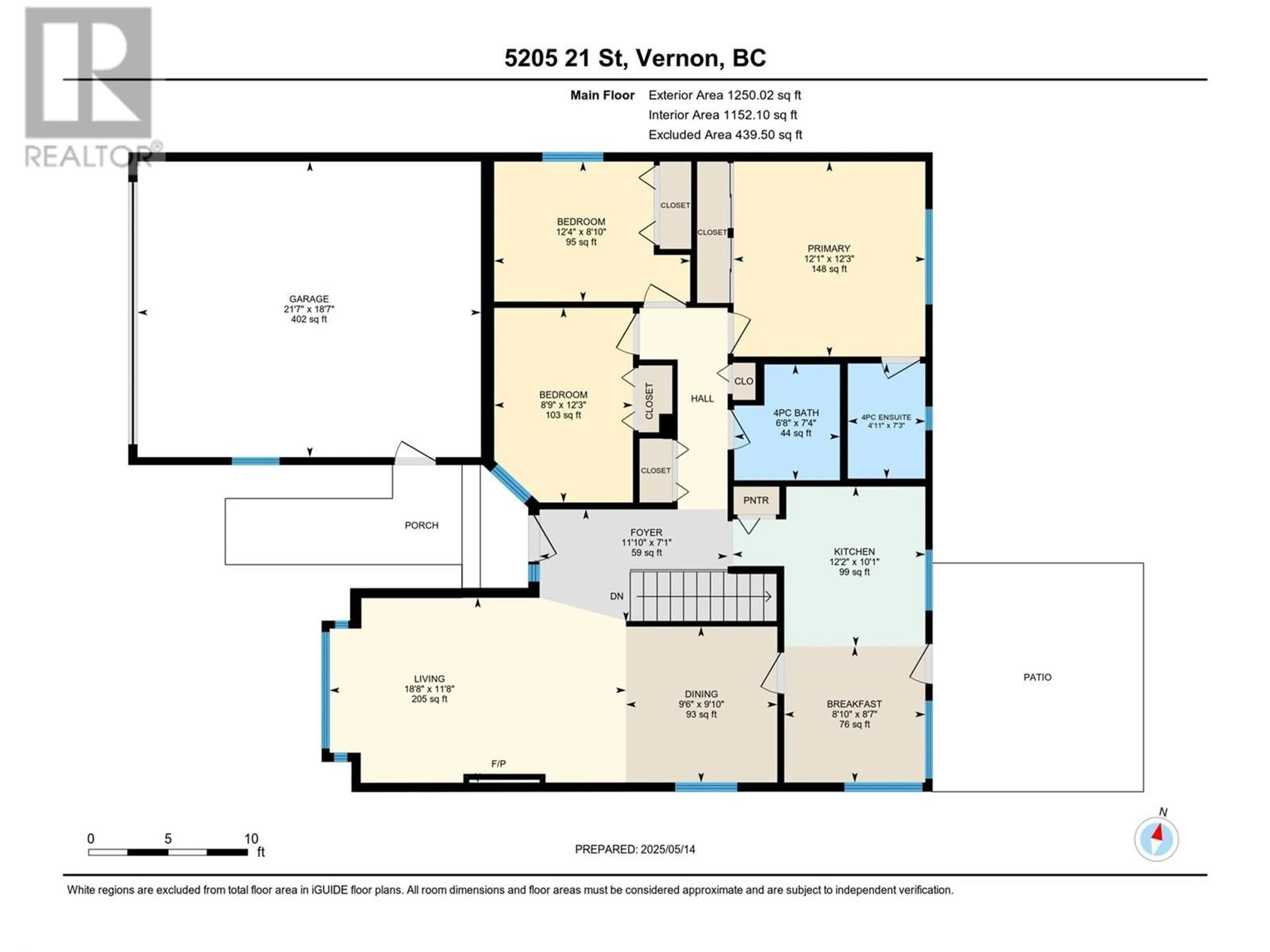 Floor plan for 5205 21 STREET, Vernon British Columbia V1T9N2