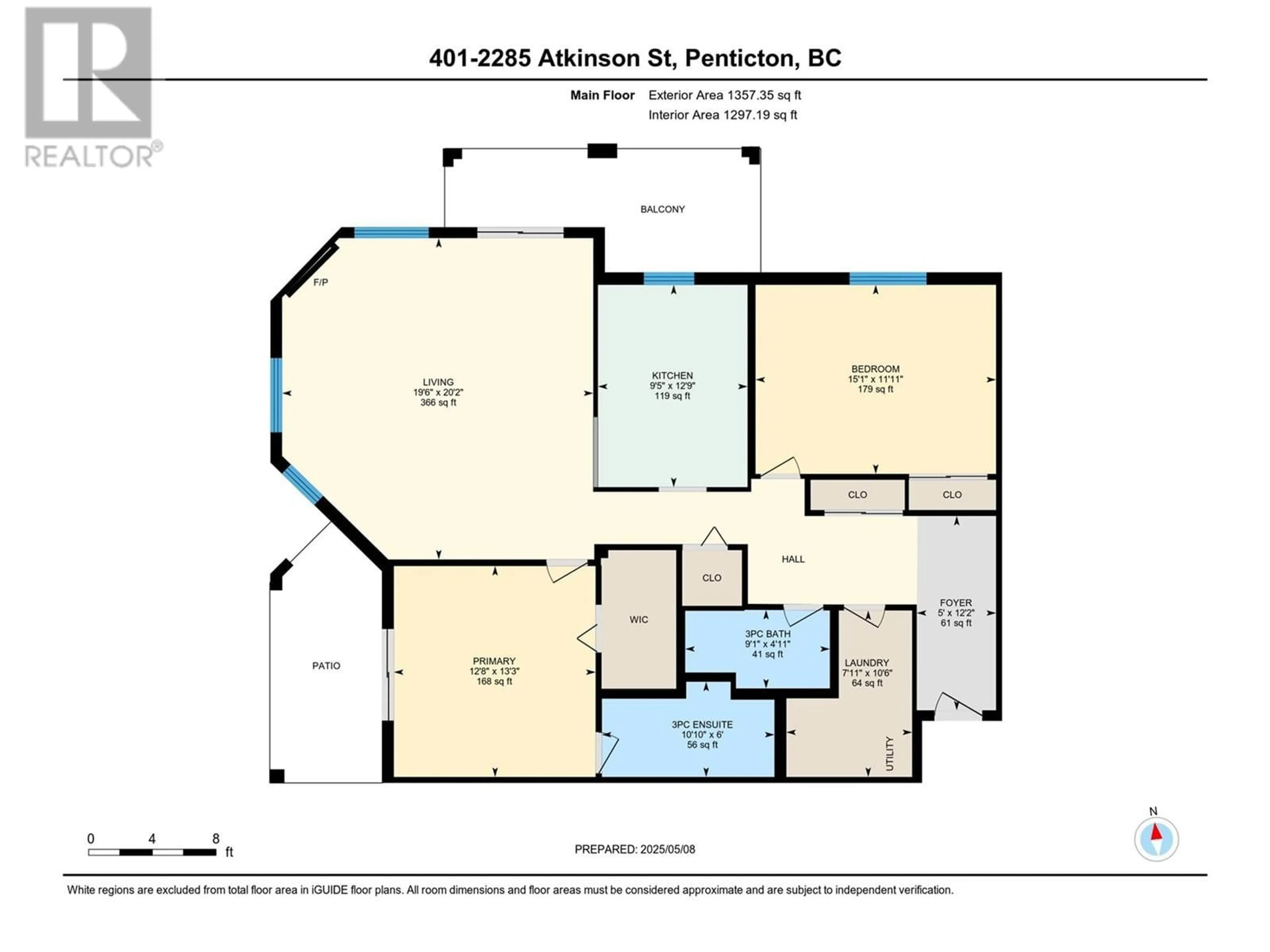 Floor plan for 401 - 2285 ATKINSON STREET, Penticton British Columbia V2A8R7