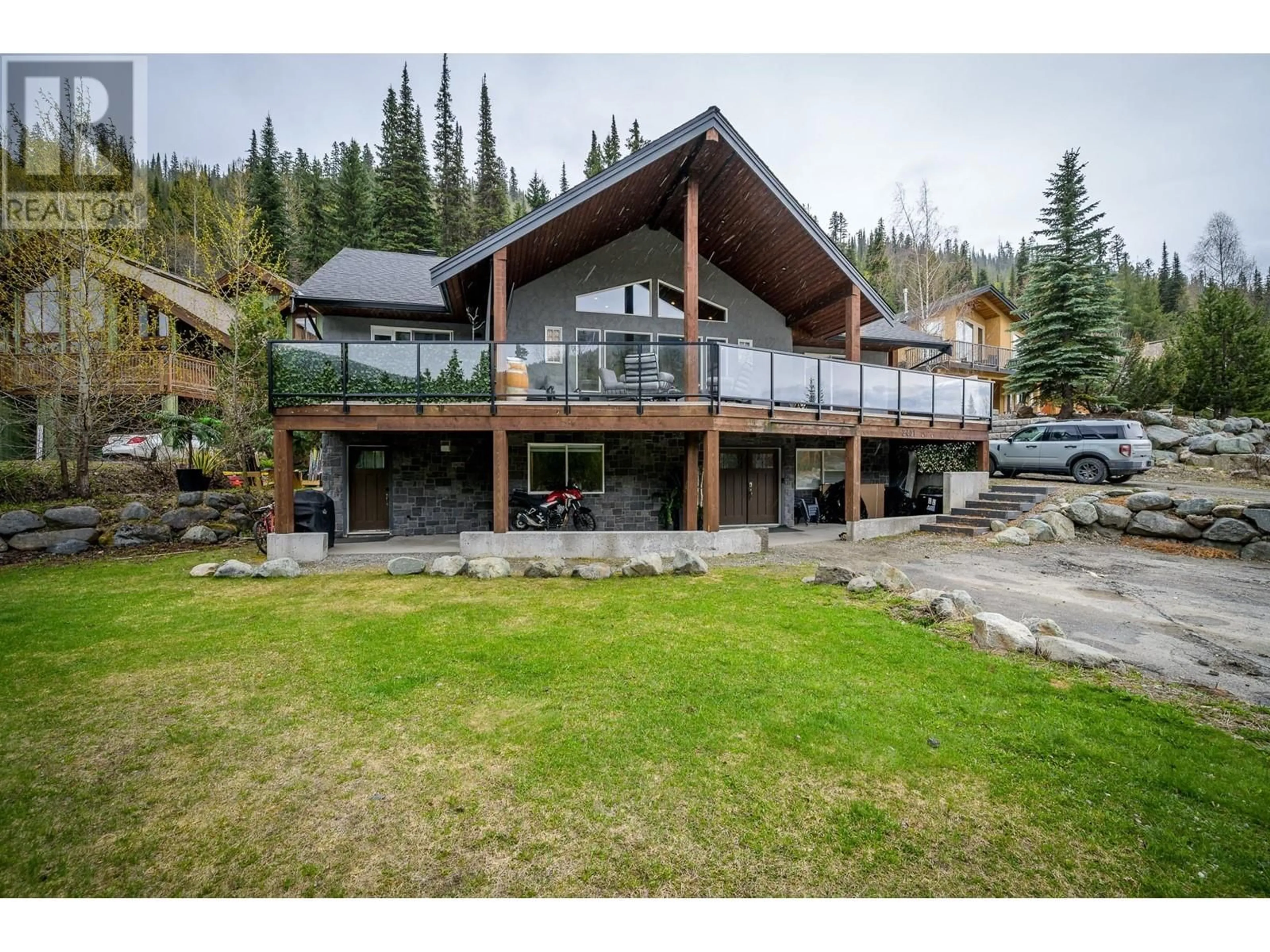 A pic from outside/outdoor area/front of a property/back of a property/a pic from drone, mountain view for 2401 FAIRWAYS DRIVE, Sun Peaks British Columbia V0E5N0