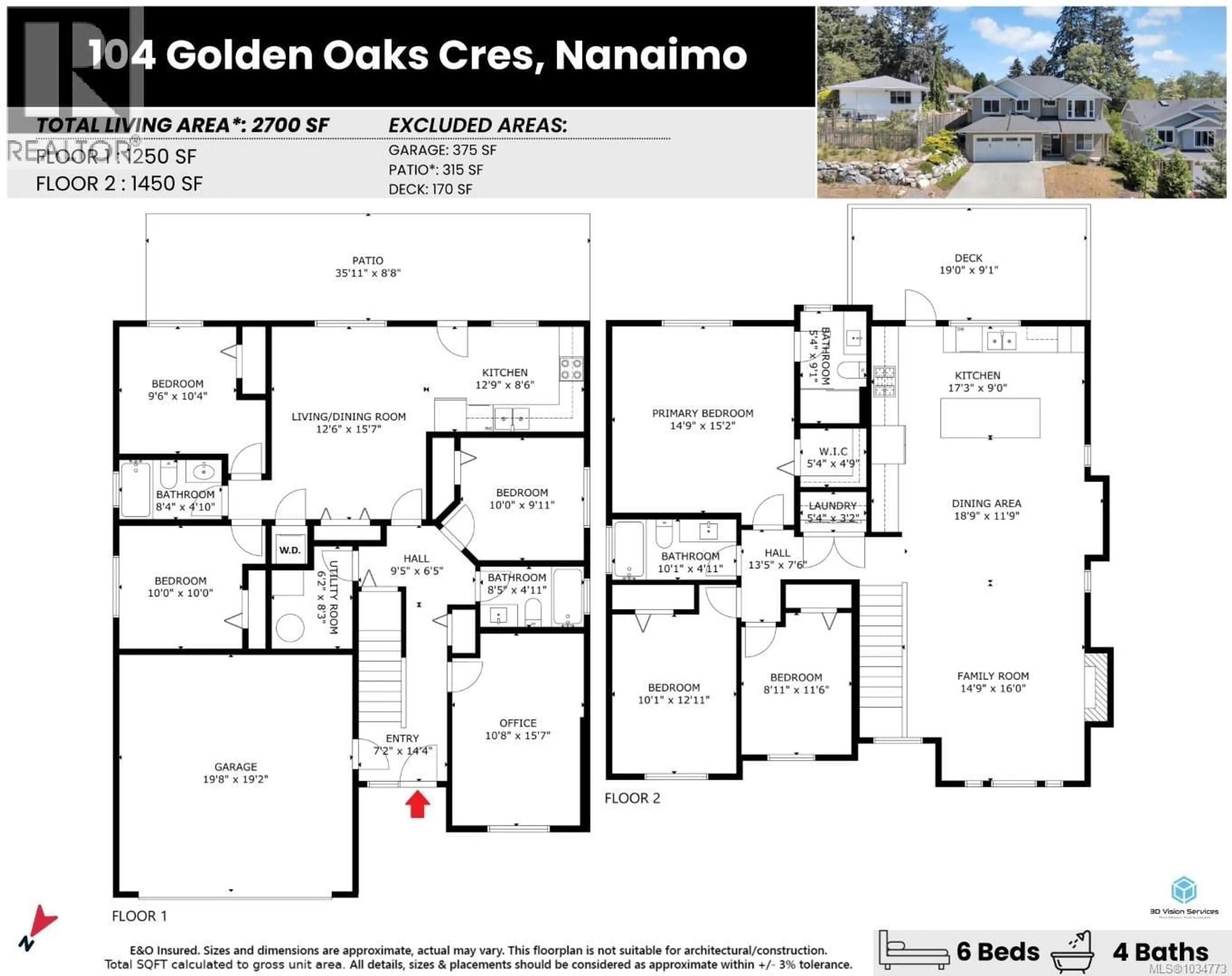 Floor plan for 104 GOLDEN OAKS CRESCENT, Nanaimo British Columbia V9T0K8